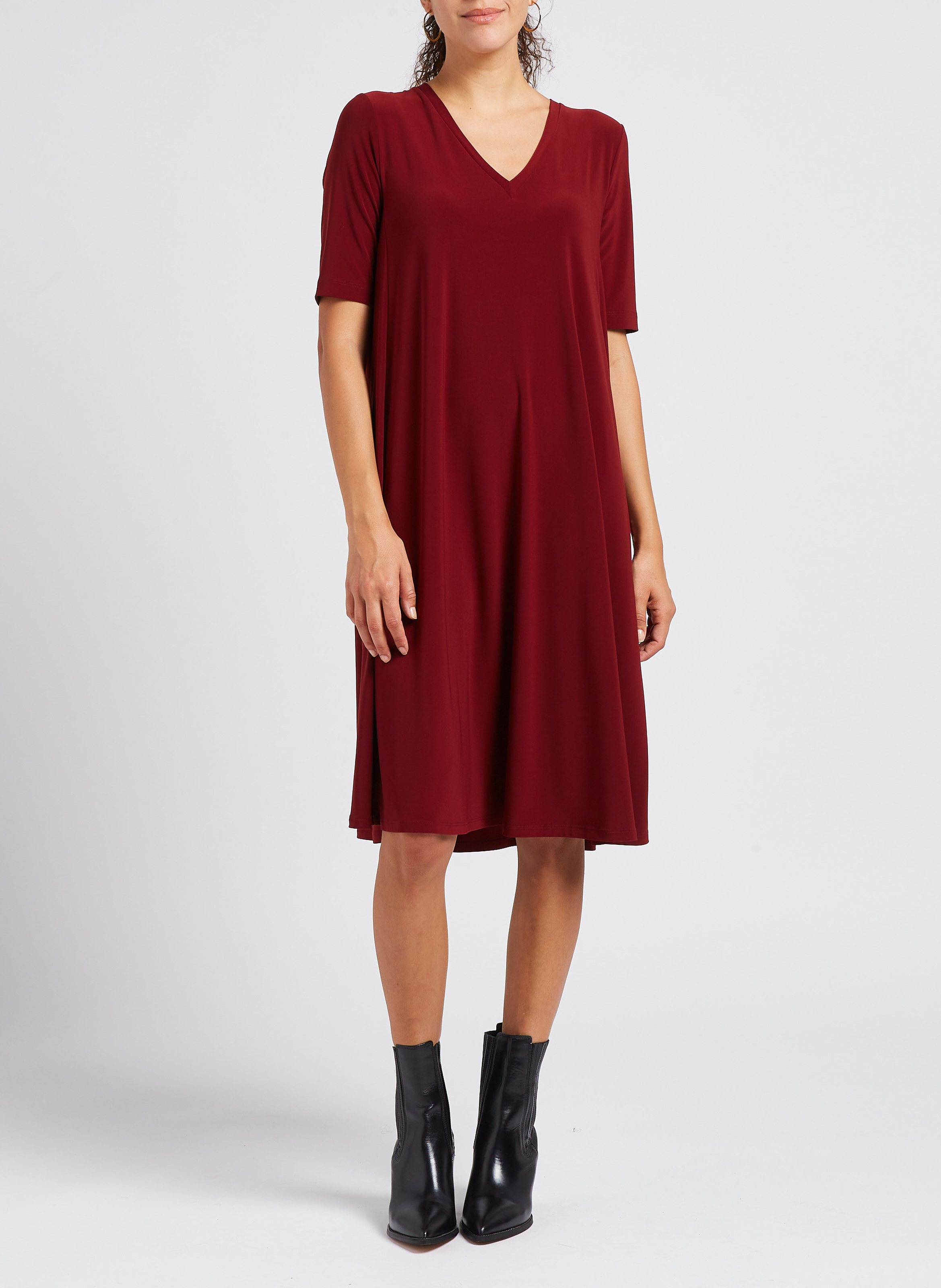 Straight v-neck midi dress MAX MARA LEISURE