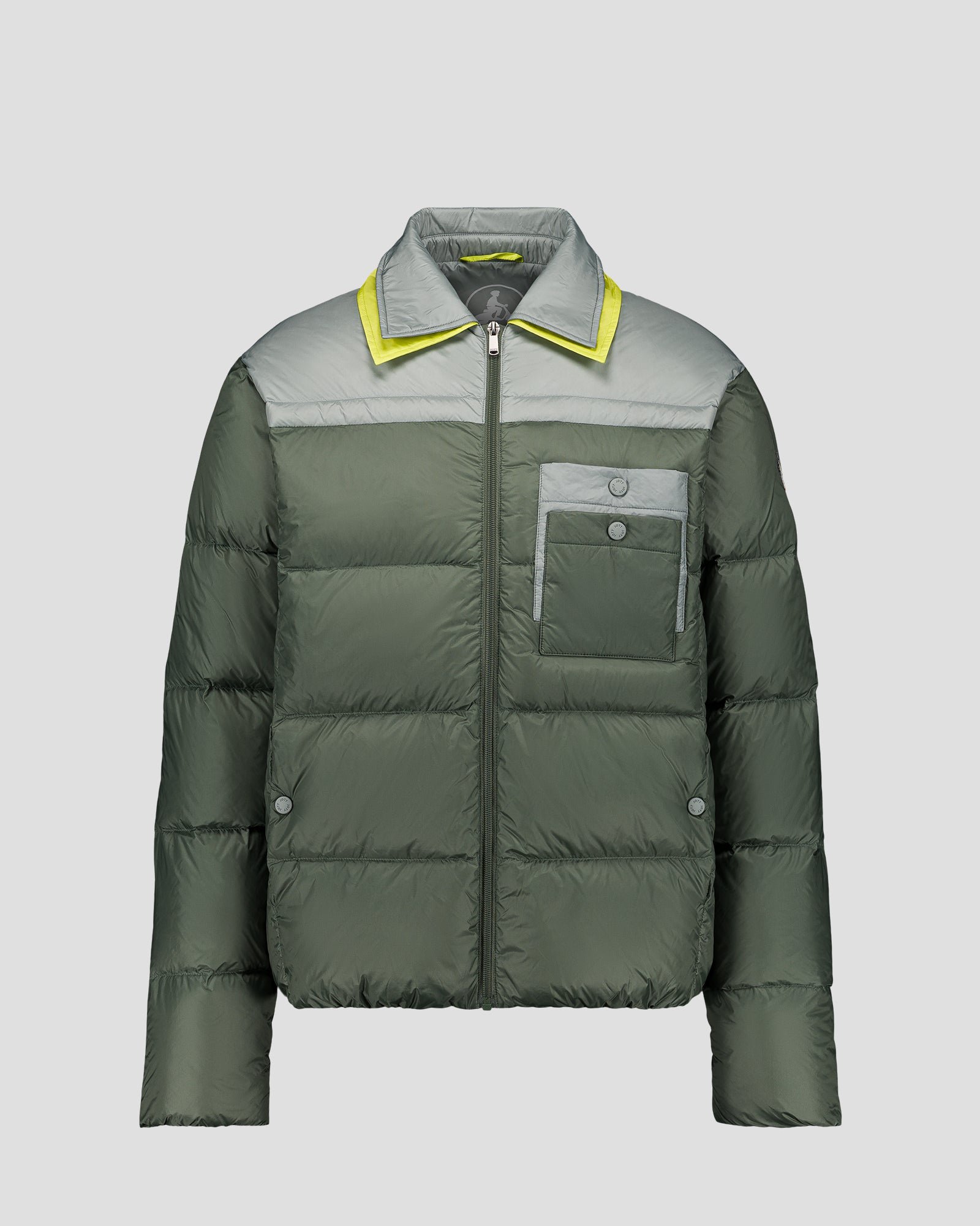 Two-tone unisex puffer jacket JOTT Green