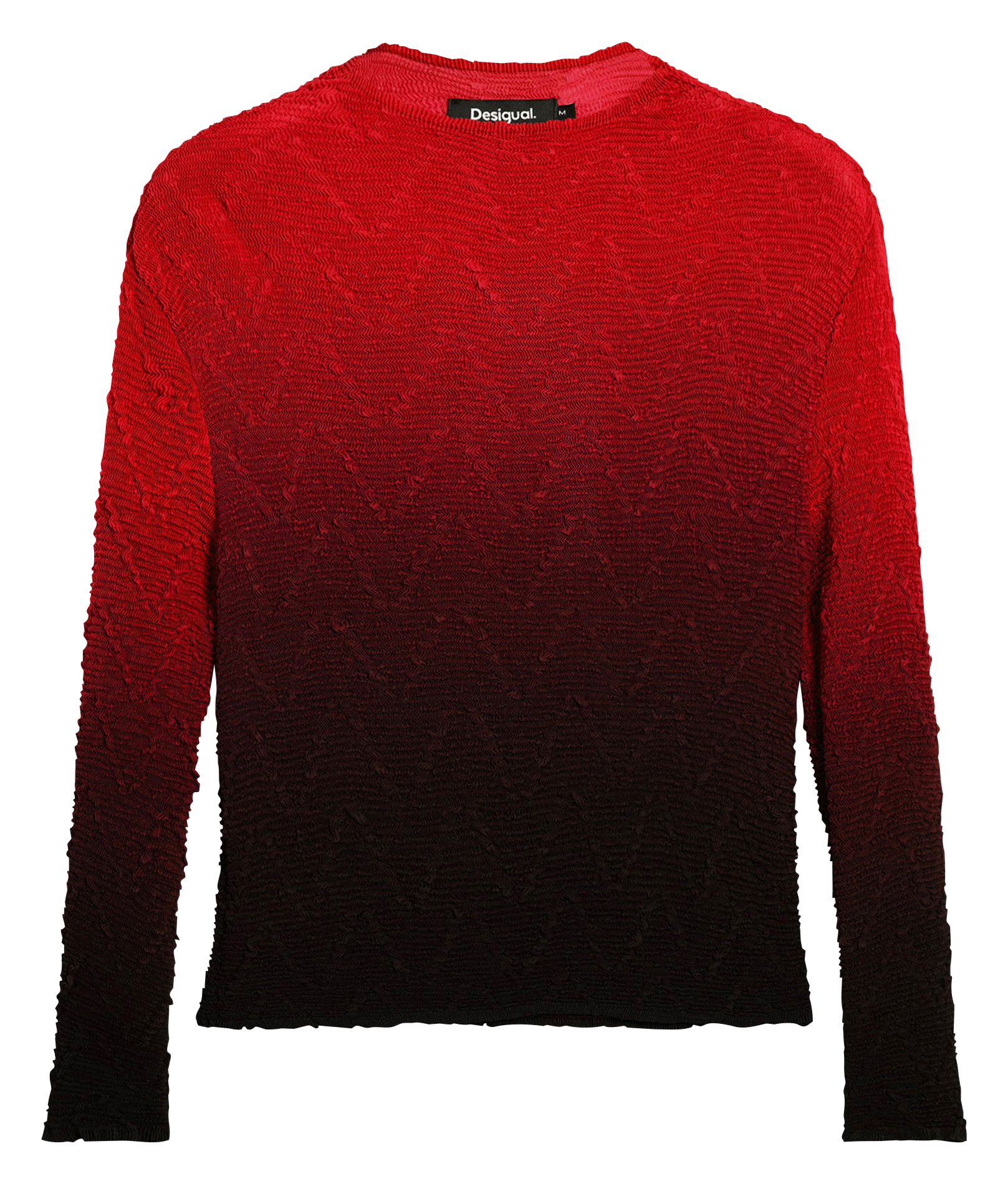 Top met lange mouwen in degradé DESIGUAL Rood