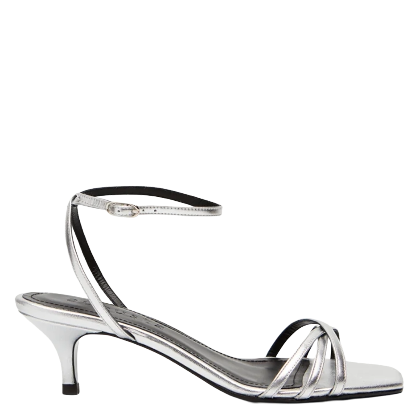 Sandales hautes en cuir AUGUSTA Argent