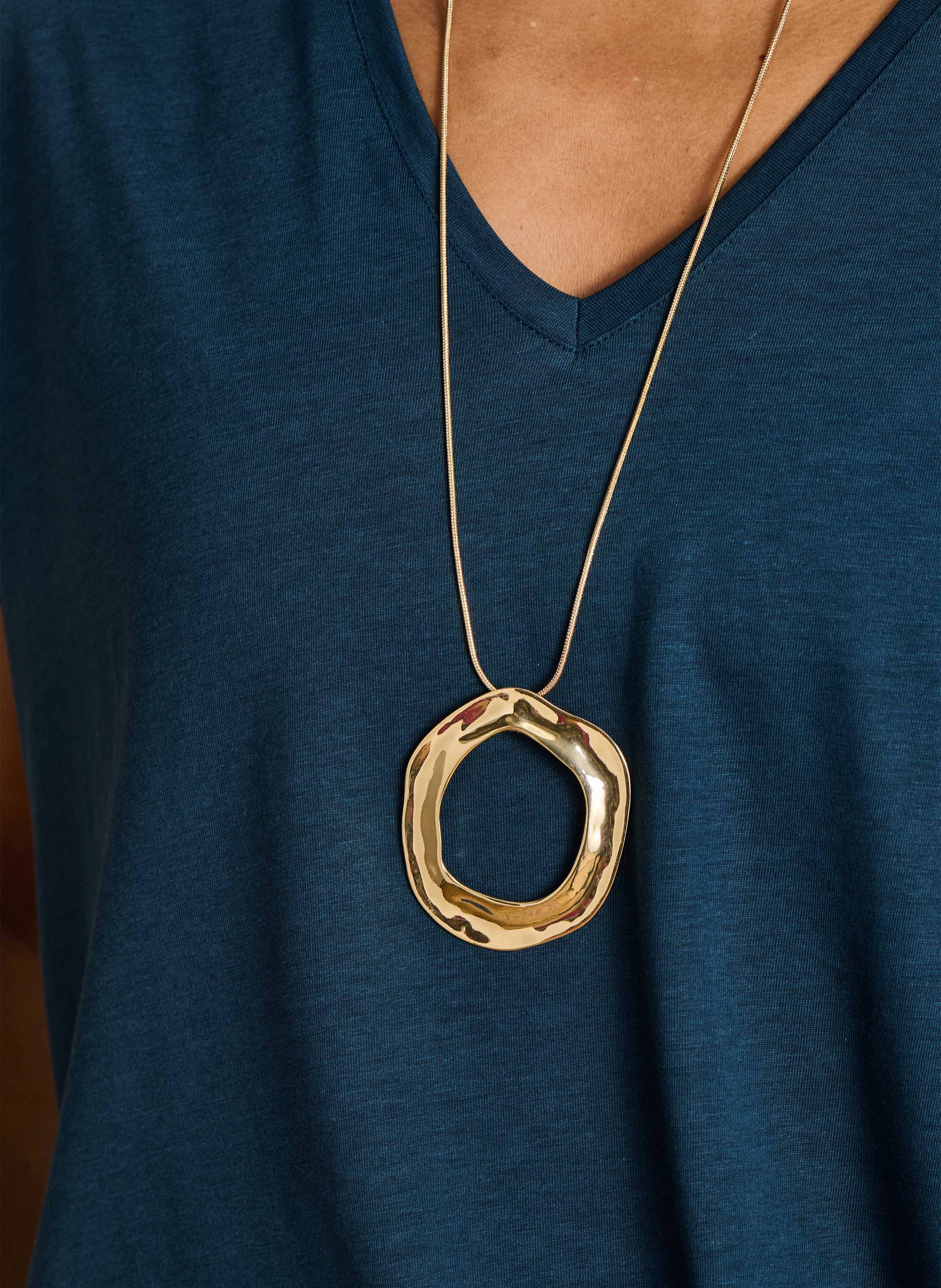 Lange Halskette LA FEE MARABOUTEE Gelb