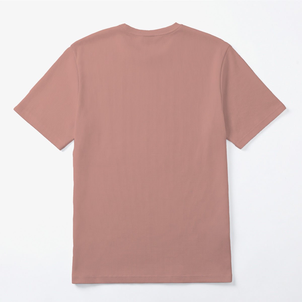 Round neck t-shirt in waffled cotton SERGE BLANCO Pink