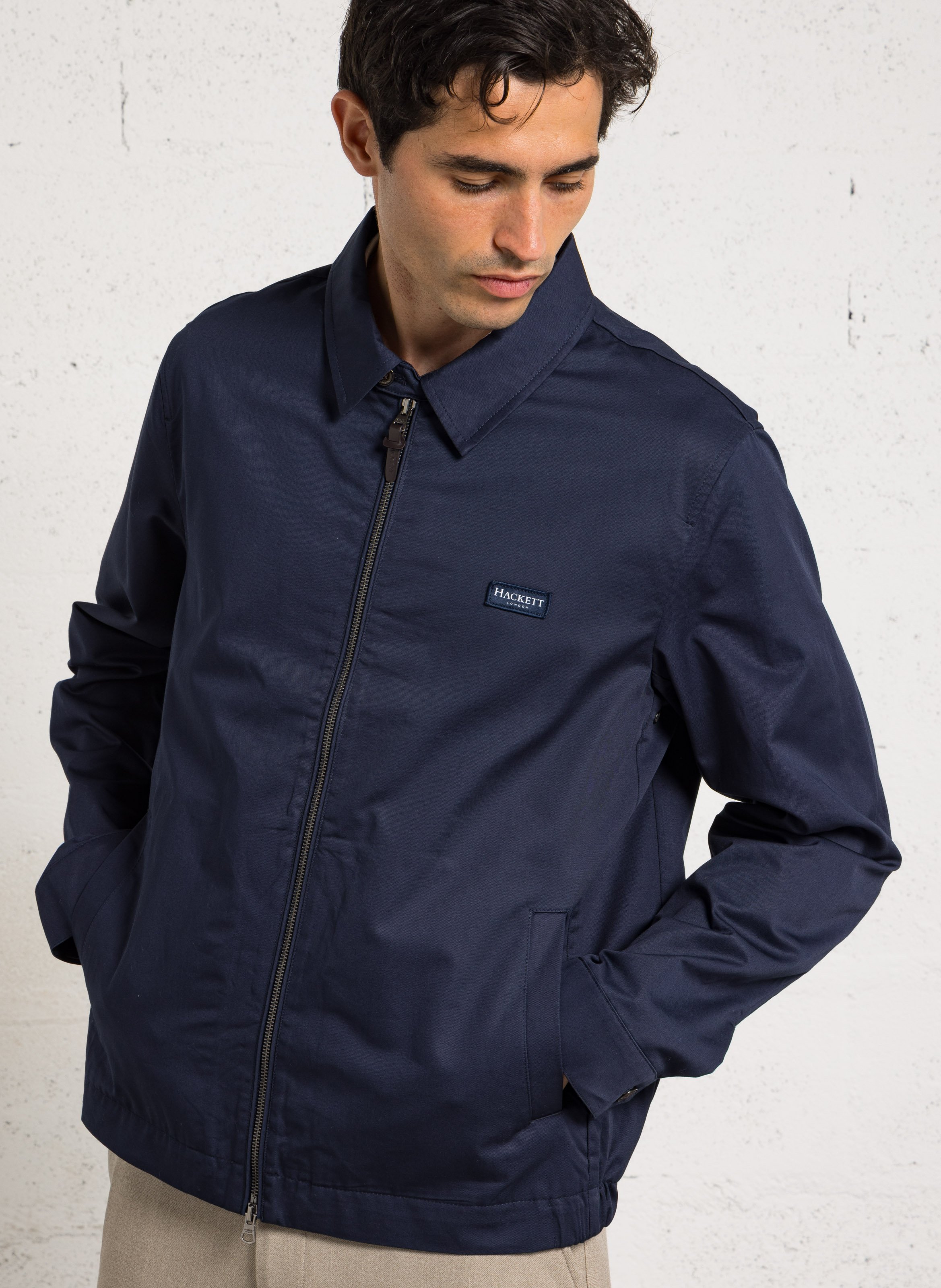 Baumwoll-Blazer HACKETT Blau