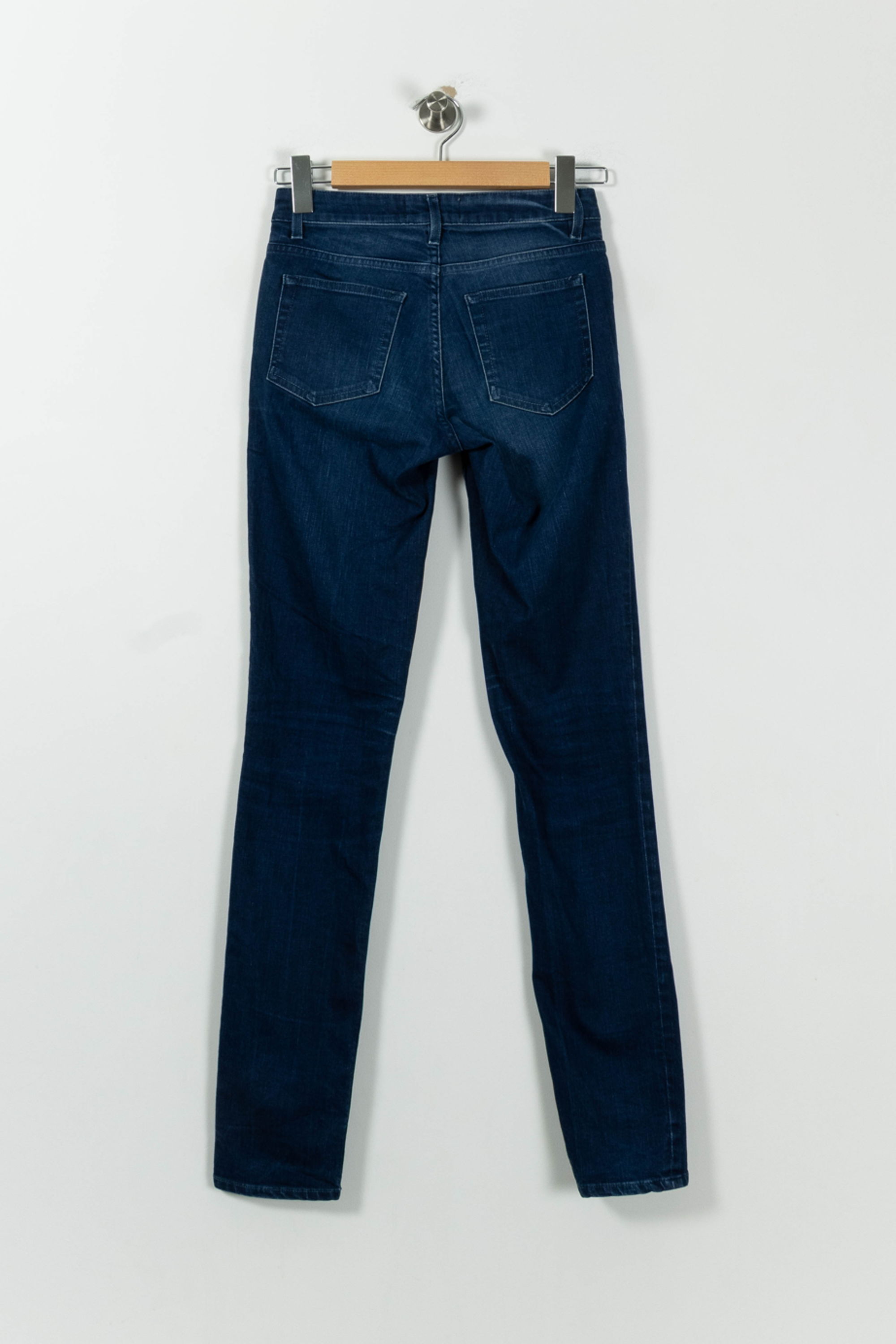 Cropped slim jeans with studs ACNE STUDIOS - Seconde Main Blue
