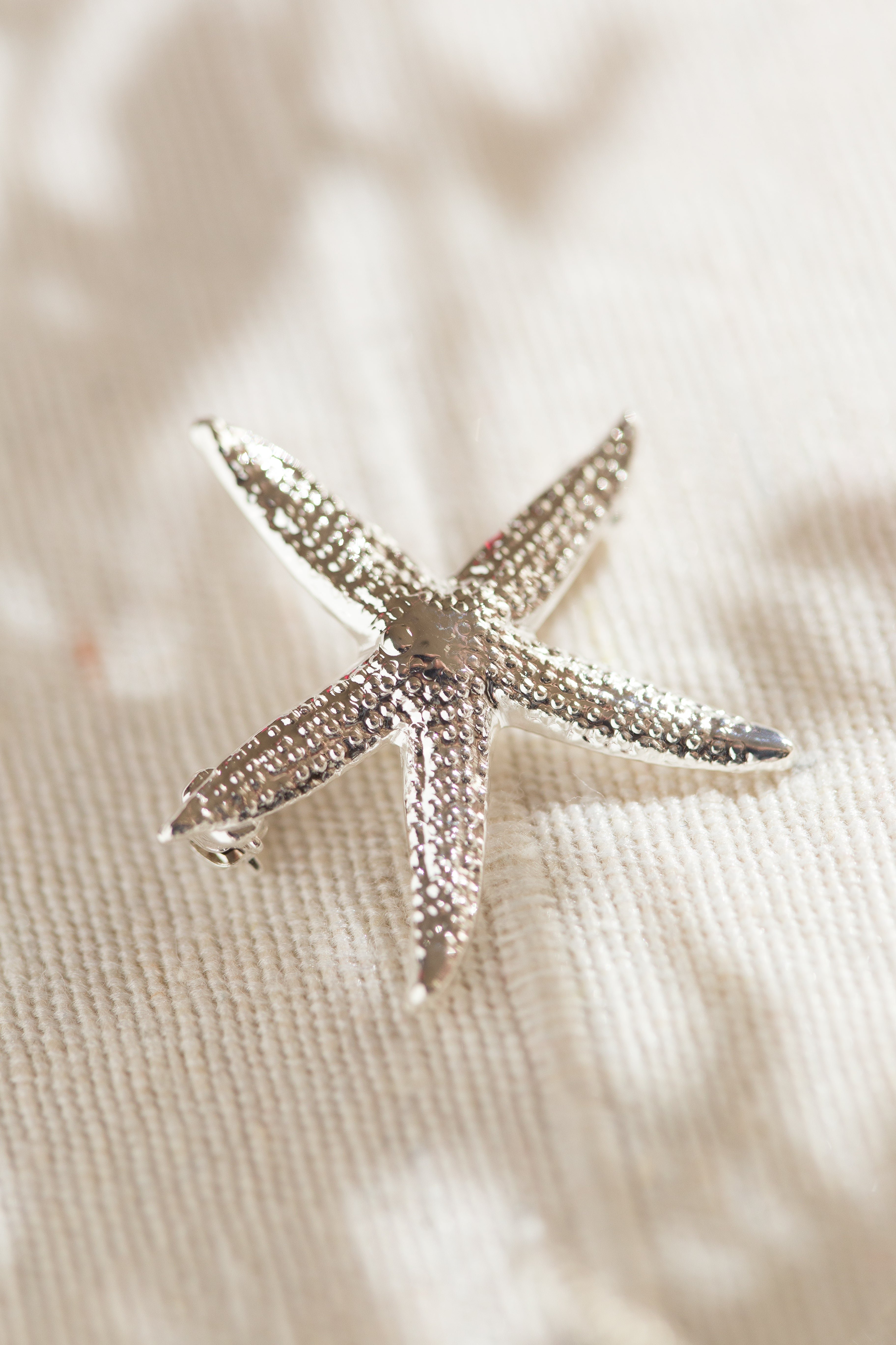 Silver plated star brooch MONSIEUR SIMONE Silver