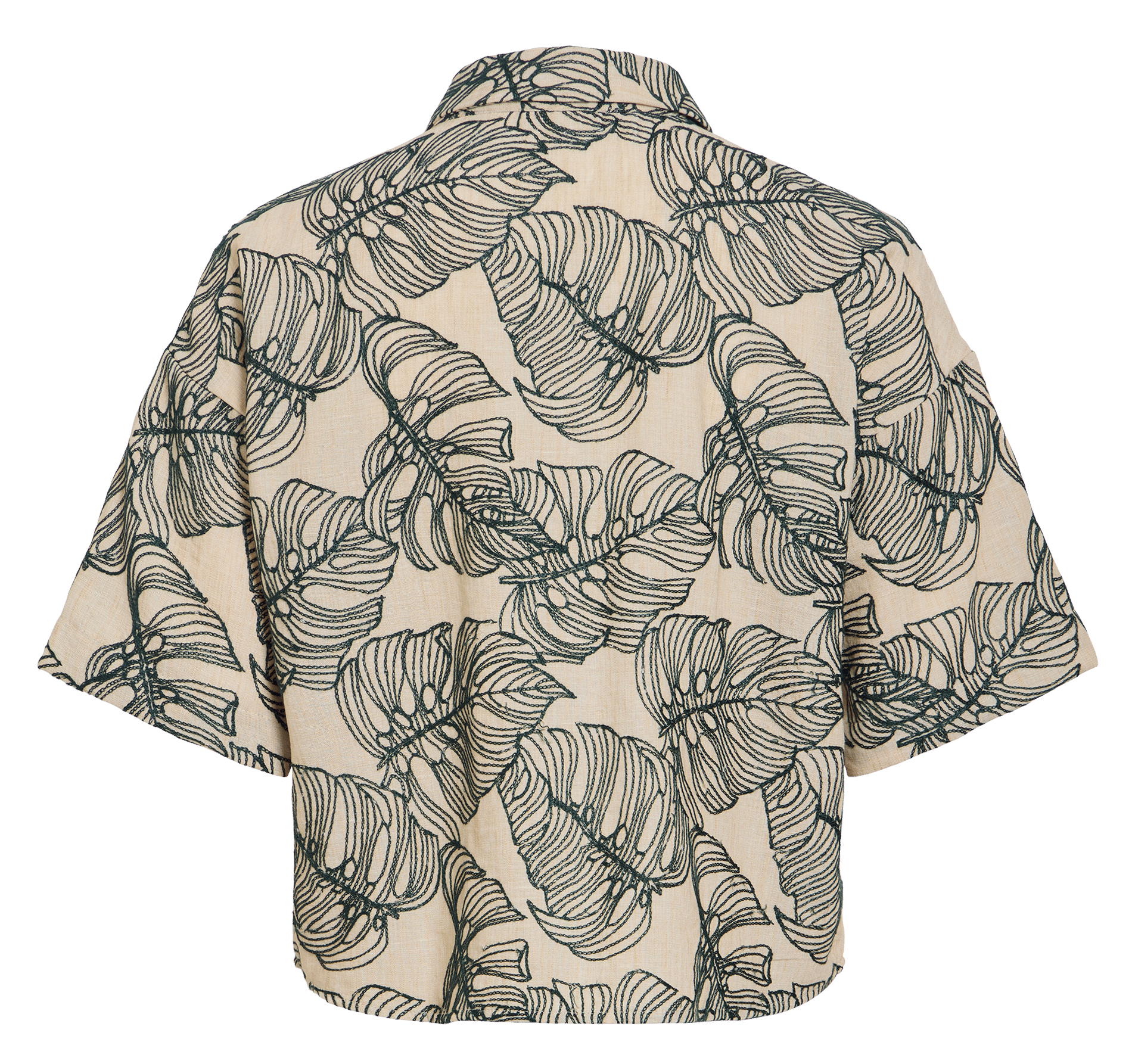 Chemise courte imprimée VILA Gris