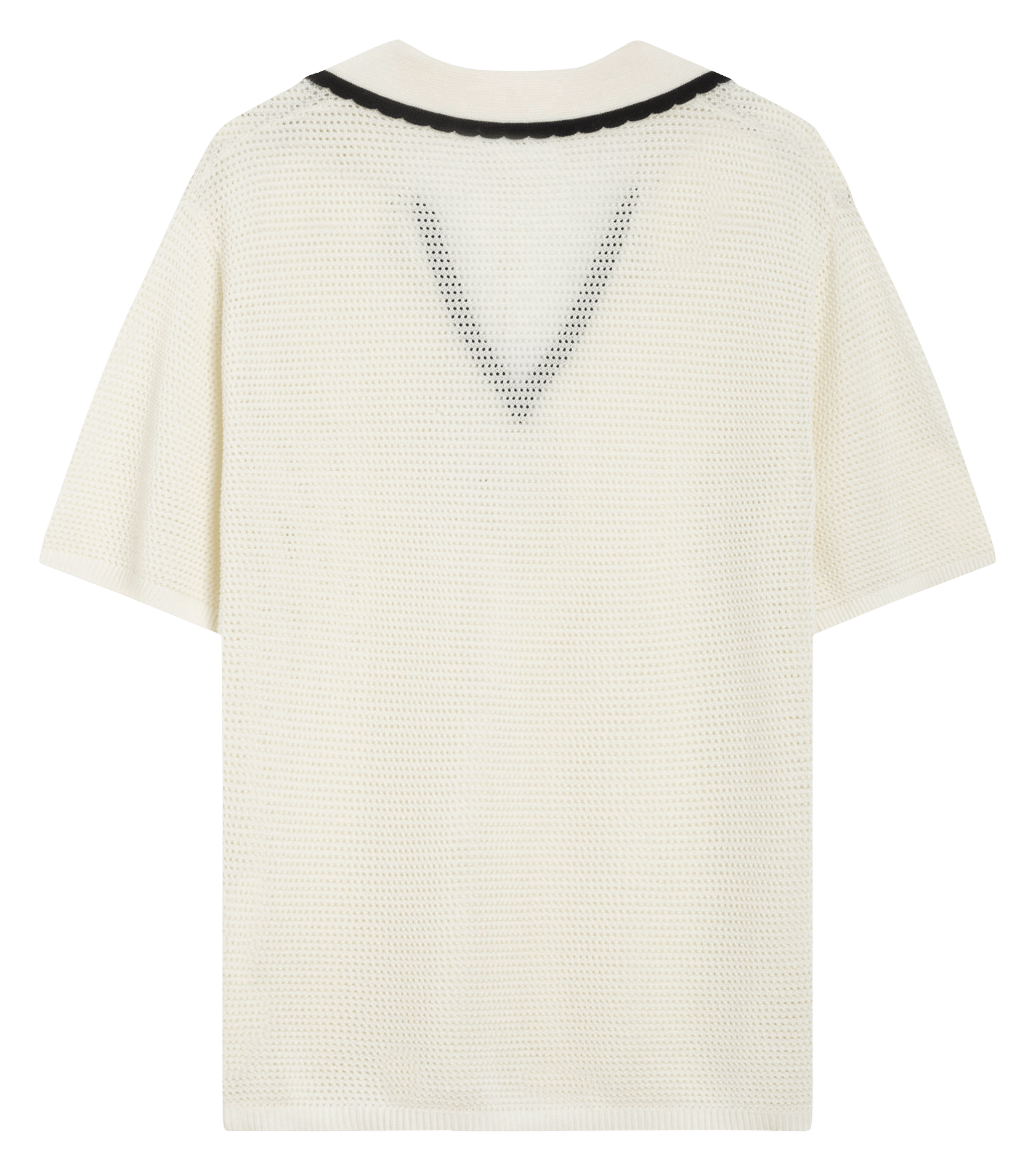 Polo-Stricktop GRACE ET MILA Weiss