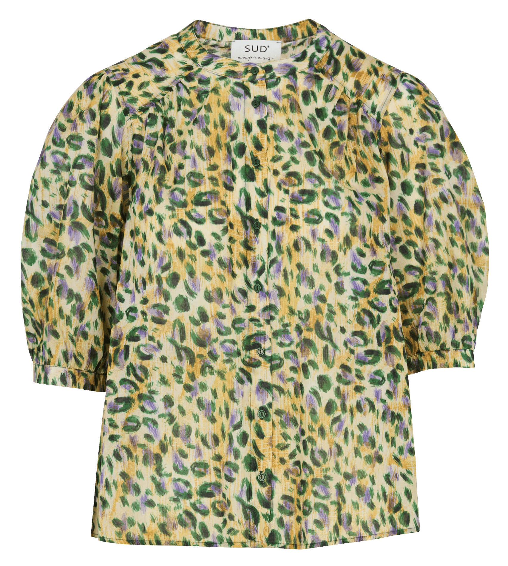 Loose-fit cotton shirt SUD EXPRESS Green