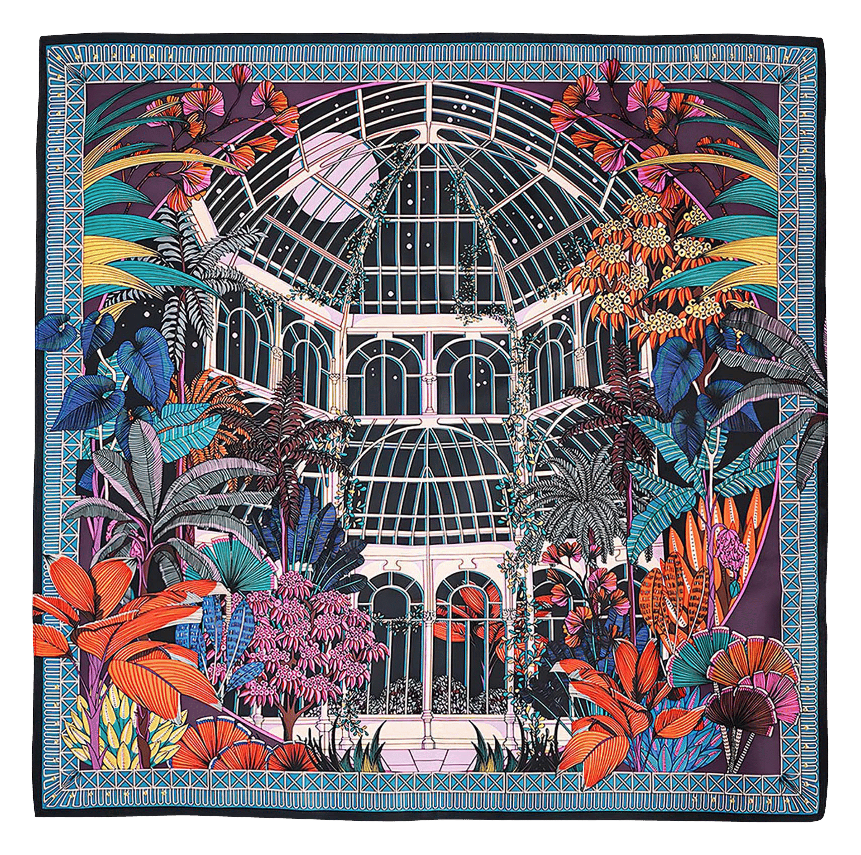 Foulard imprimé WILD Noir