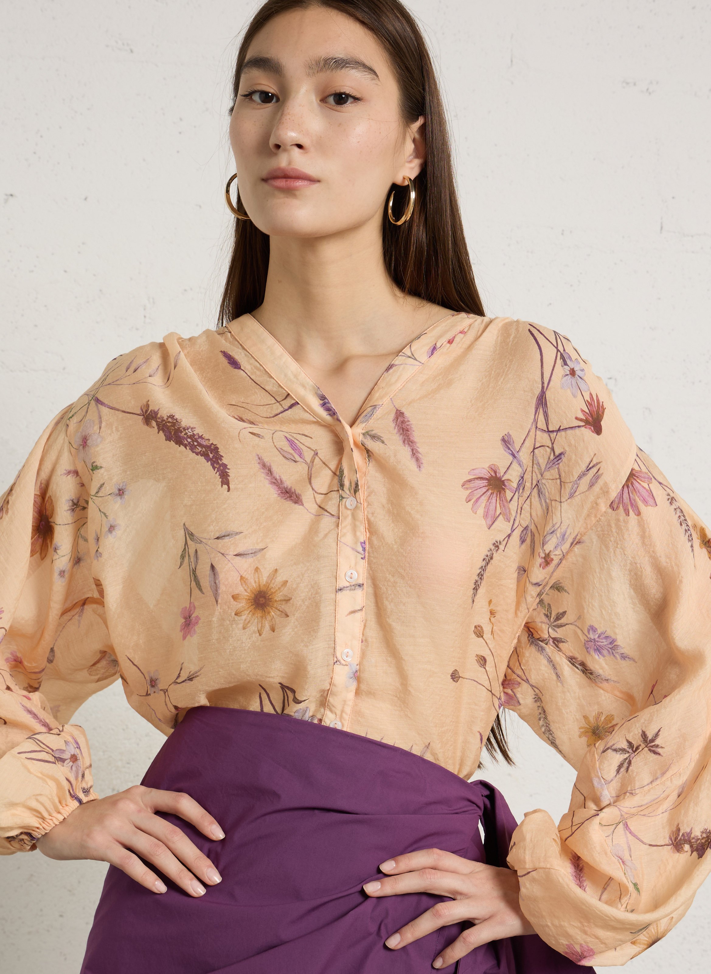 Blouse à imprimé floral BERENICE Multicolore