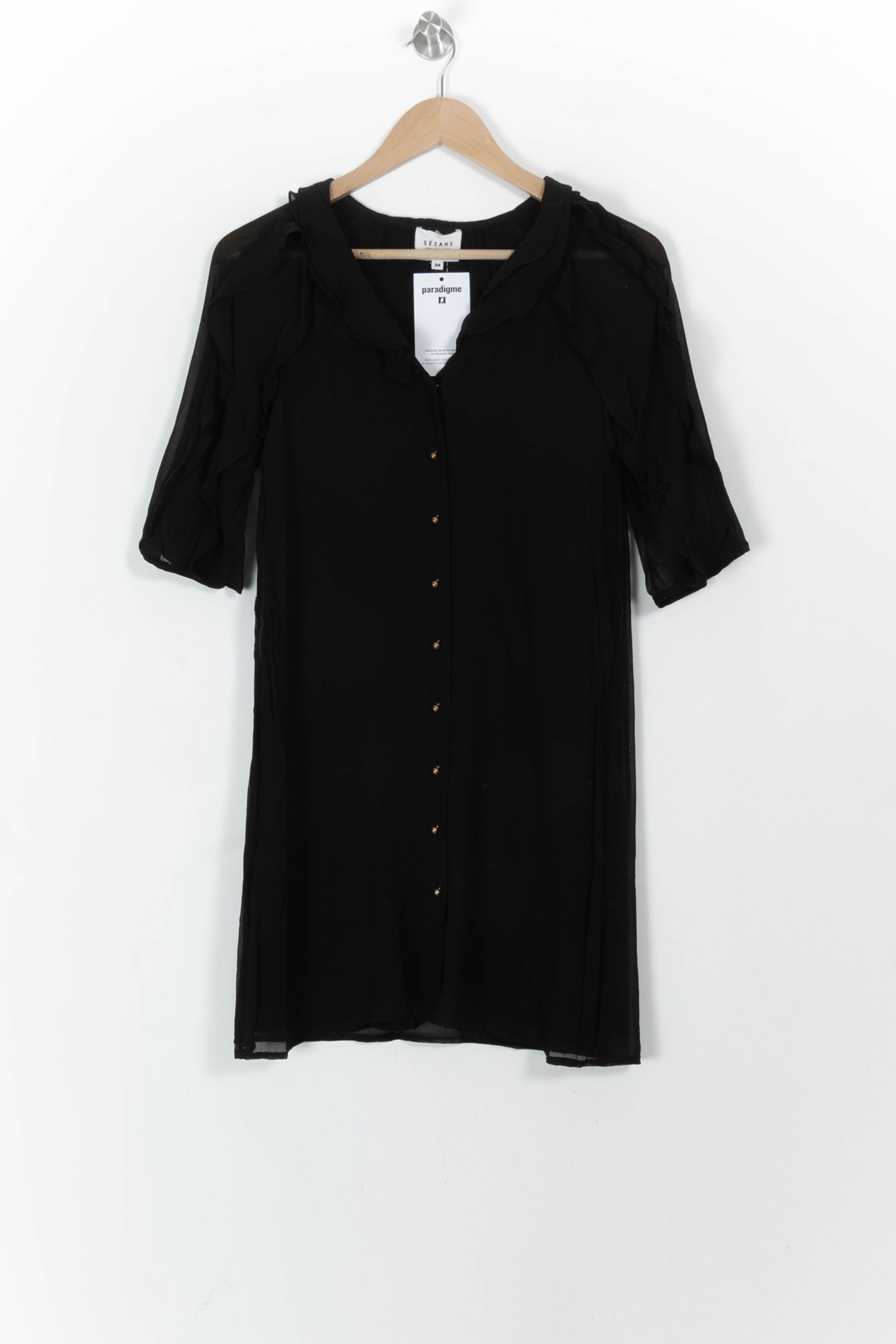 Robe courte & midi SEZANE - Seconde main Noir