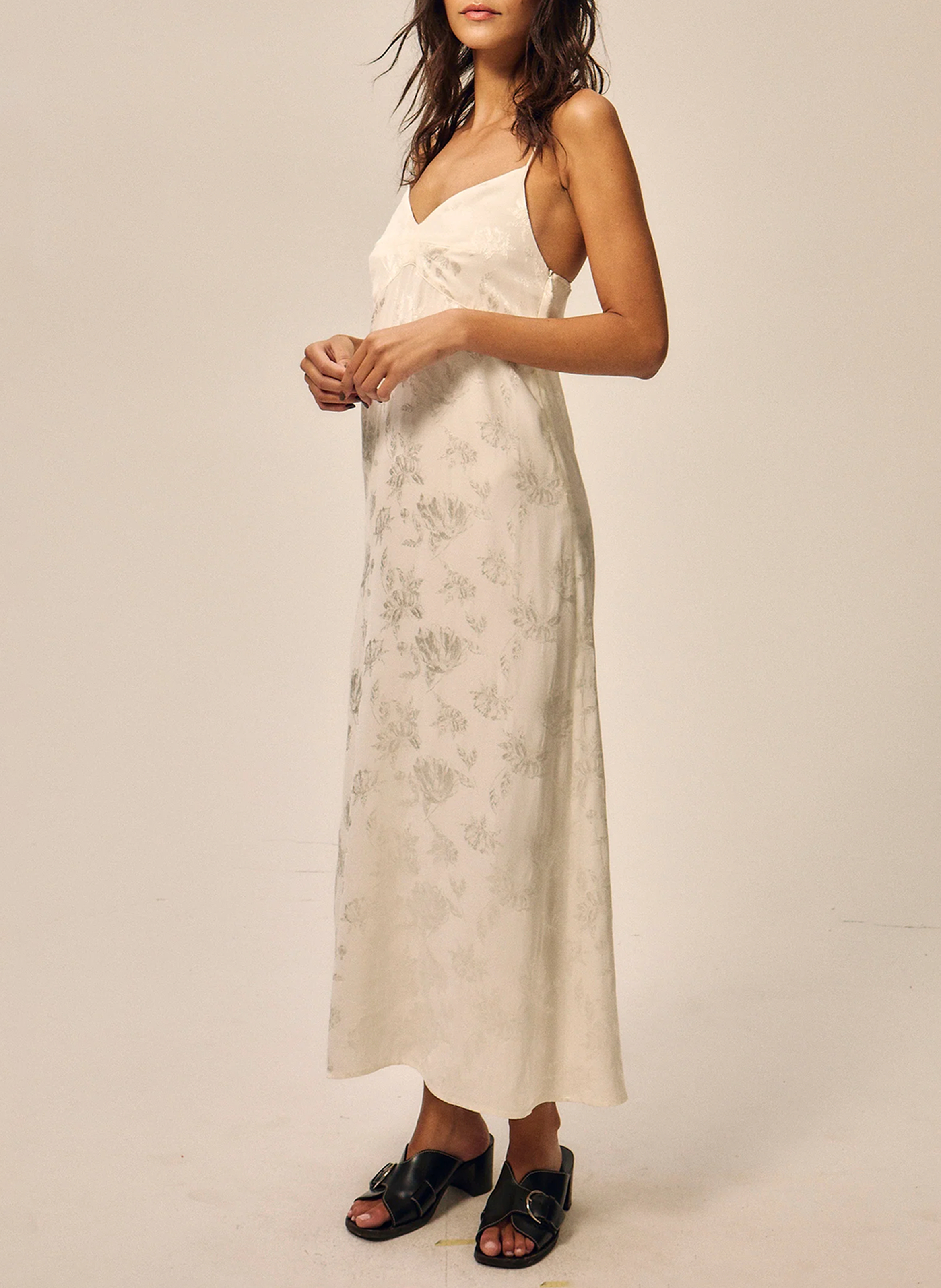 Nachthemd in jacquard NITAH Wit