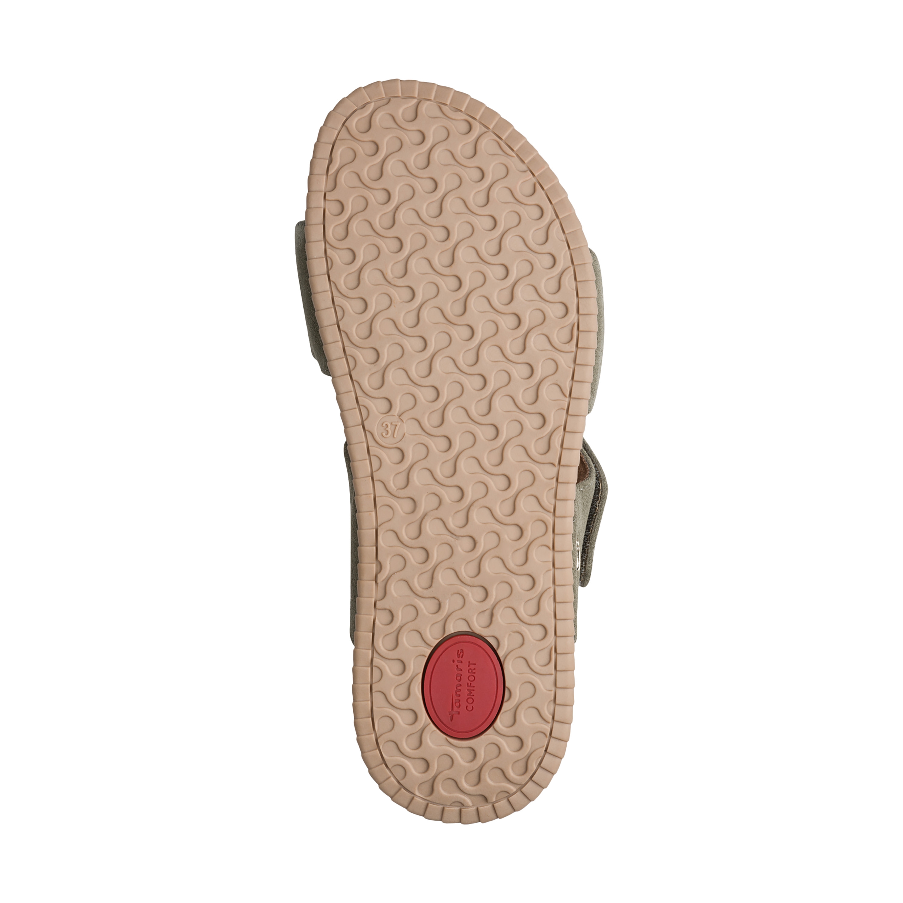 Leather Comfort Sandals TAMARIS Green