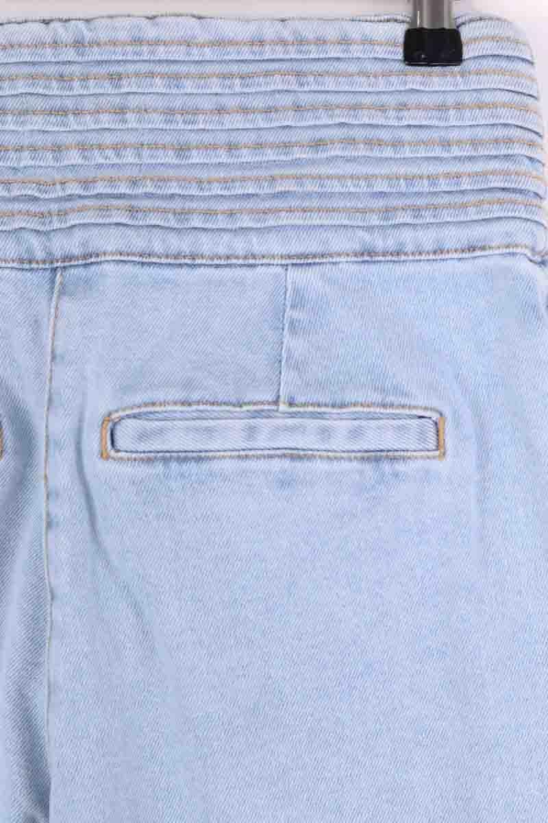 Jean boyfriend taille haute SEZANE - Seconde main Bleu