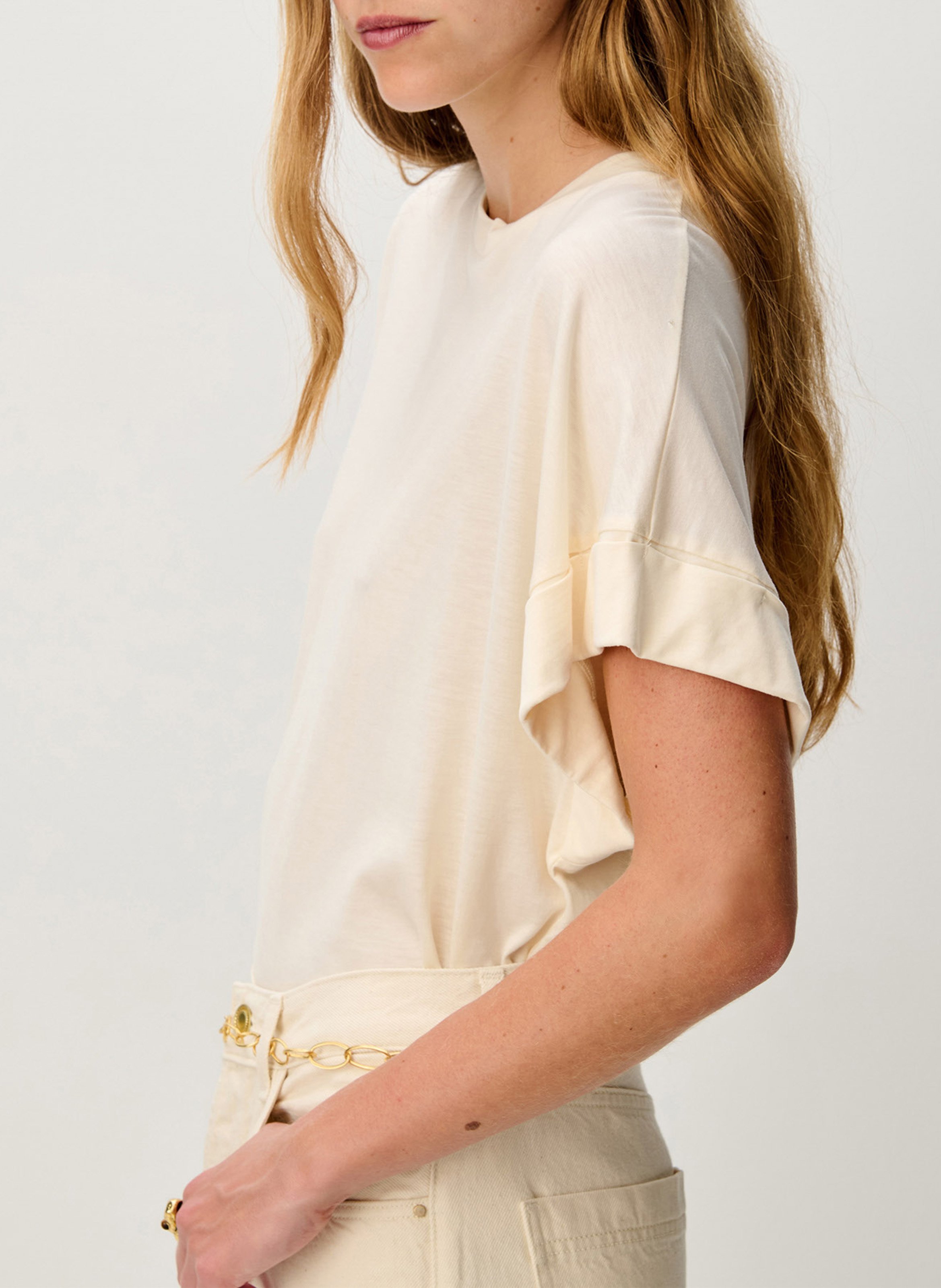 Tee-shirt col rond  SESSUN Beige