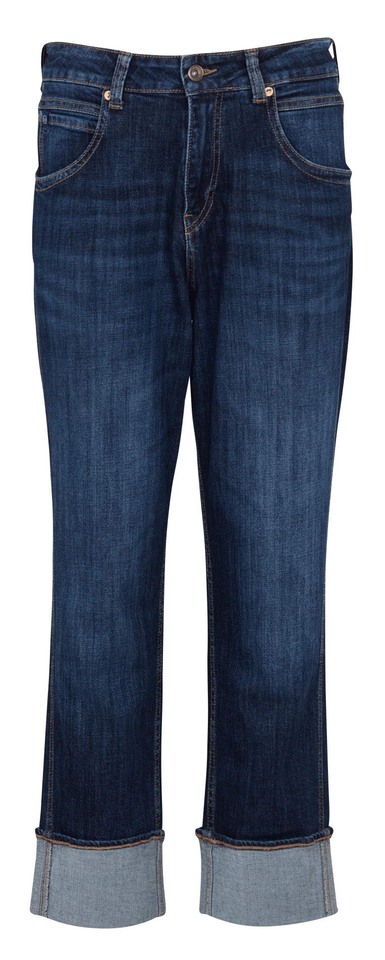 Cotton-blend straight jeans LE TEMPS DES CERISES Blue