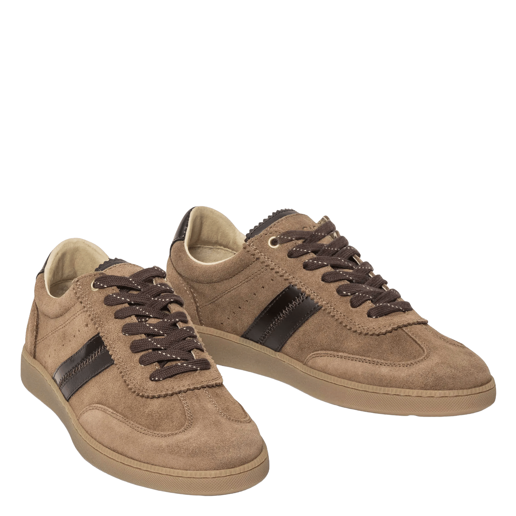 Baskets basses en cuir BOCAGE Beige