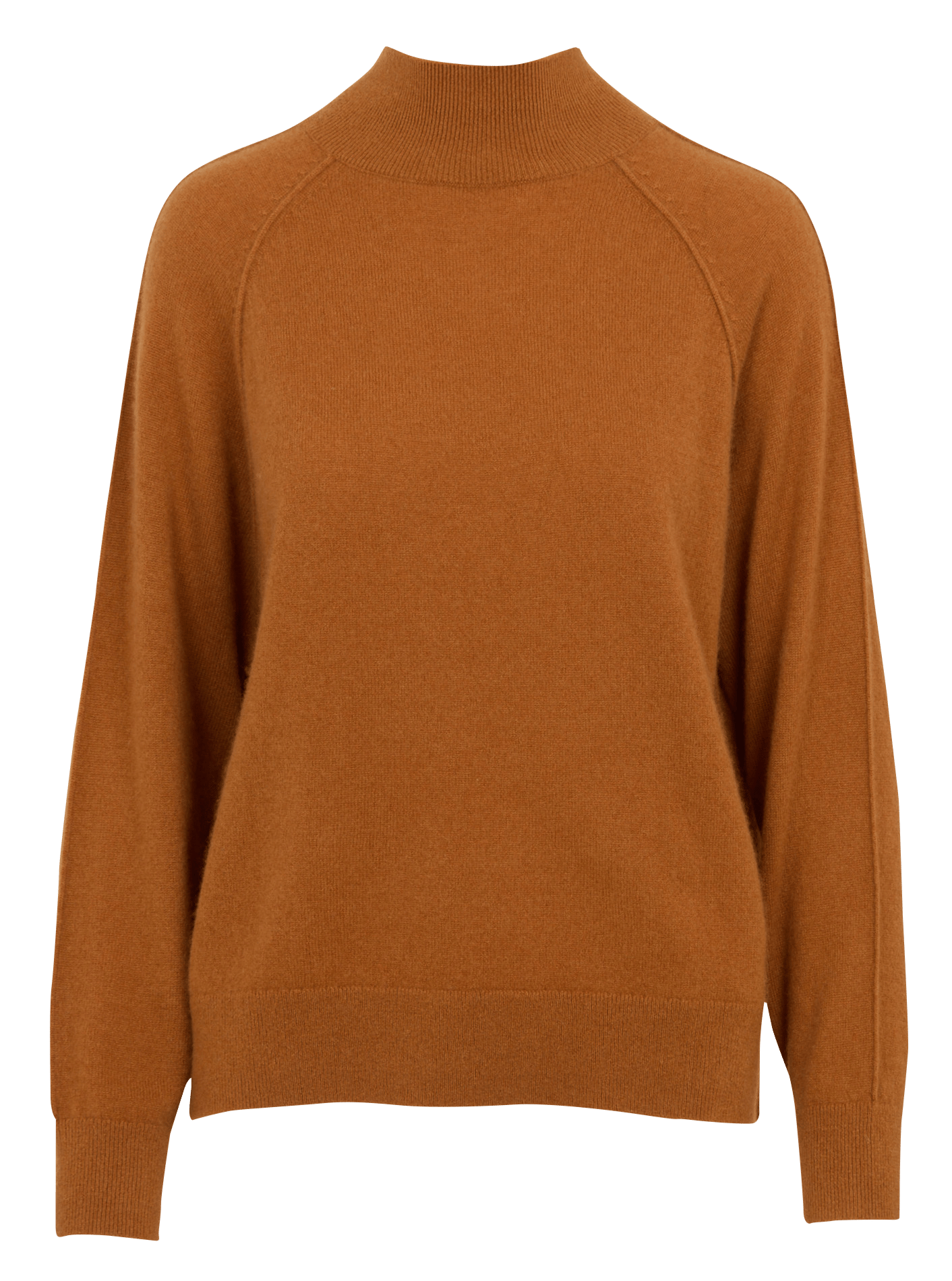 Weiter Kaschmirpullover mit Stehkragen MAISON 123 Beige