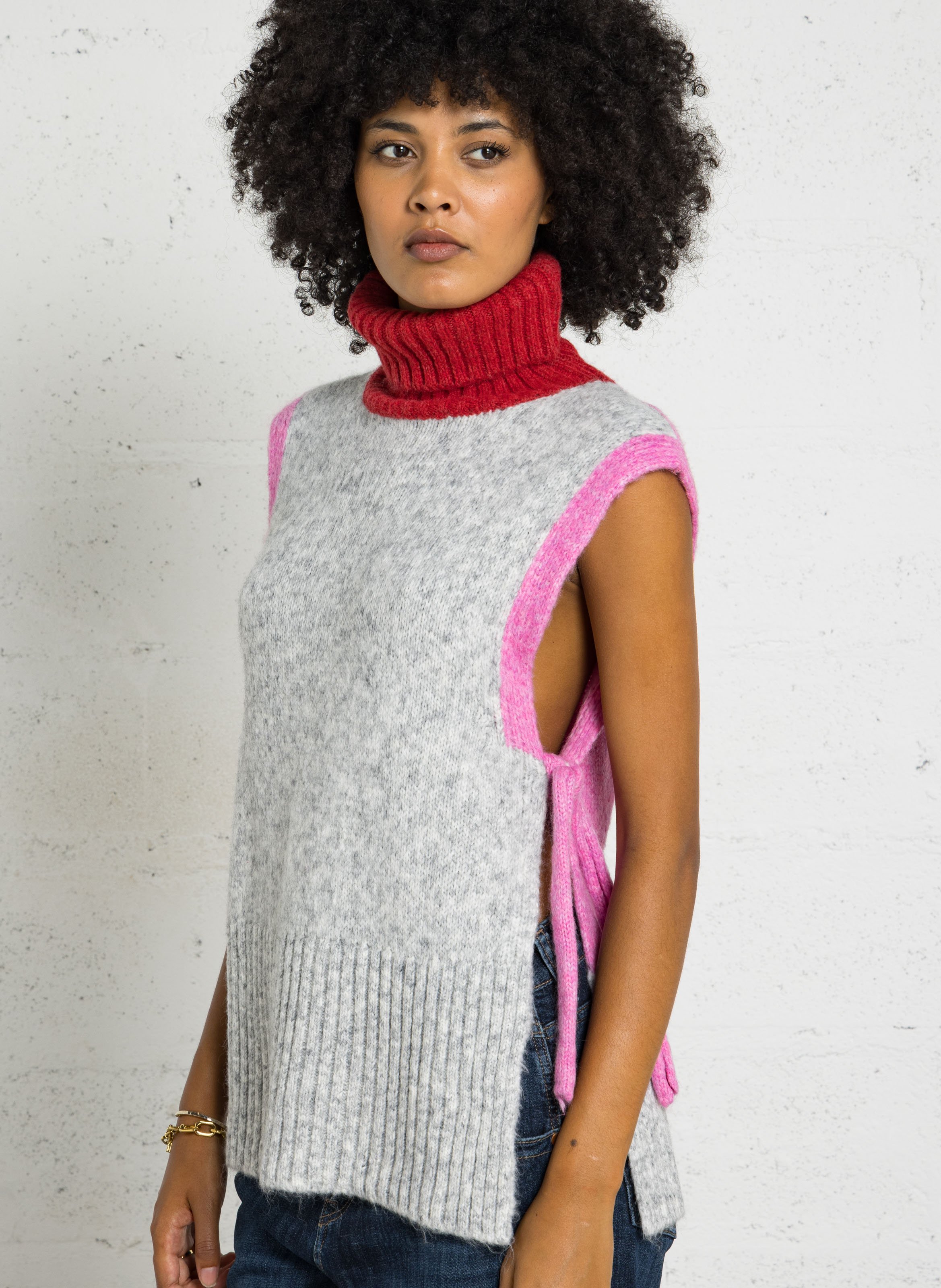 Straight-cut turtleneck sweater DR BLOOM