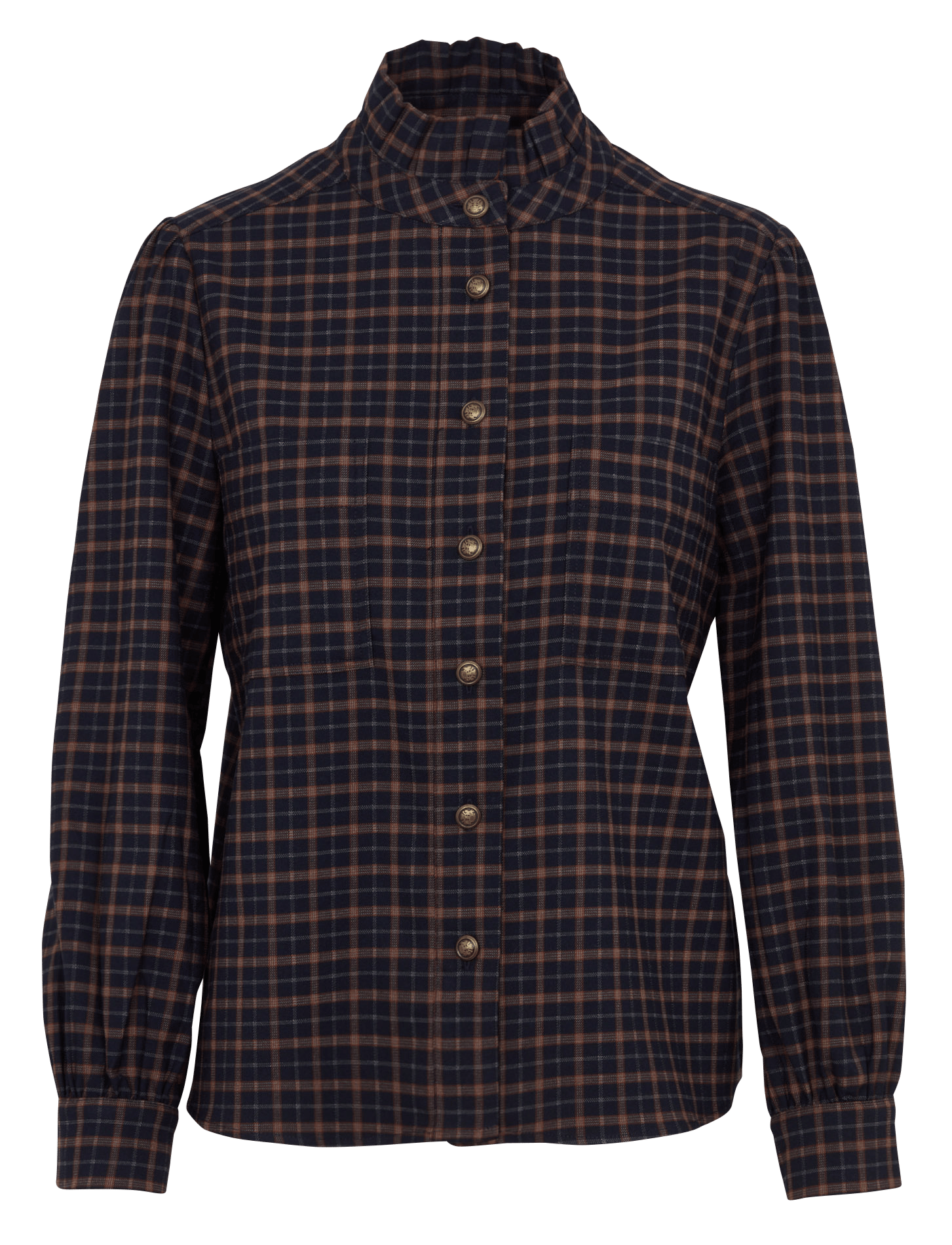 Geruite blouse met lange mouwen MAISON 123 Groen