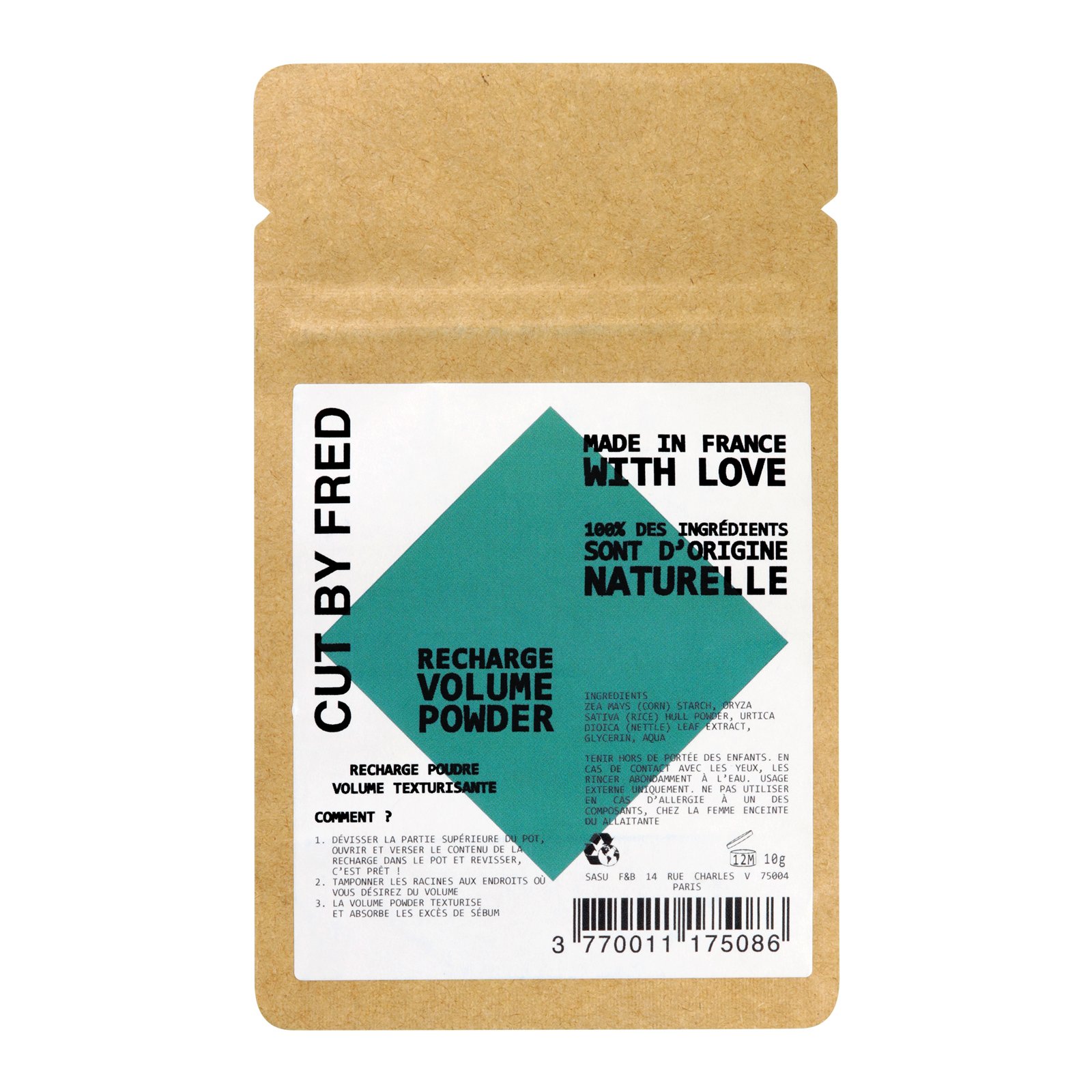 VEGAN VOLUME POWDER - Nachfüllpackung veganes Volumenpulver CUT BY FRED No color