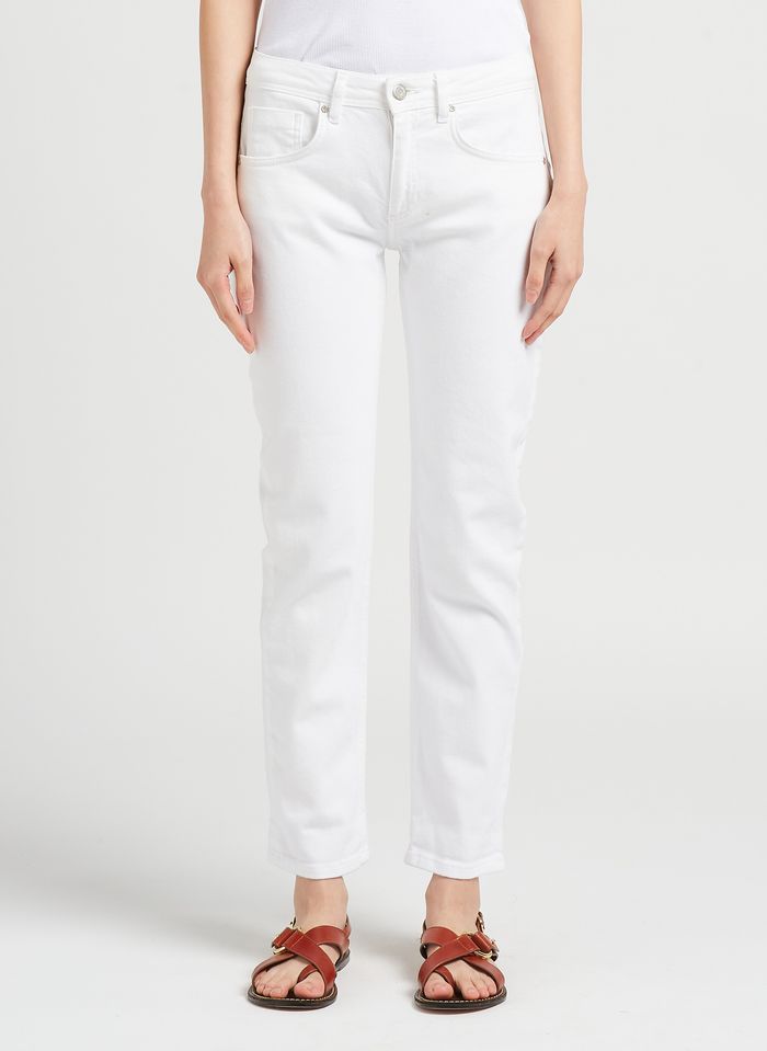 Low-rise Cotton-blend Boyfriend Jeans Dnm White Reiko - Women | Place ...