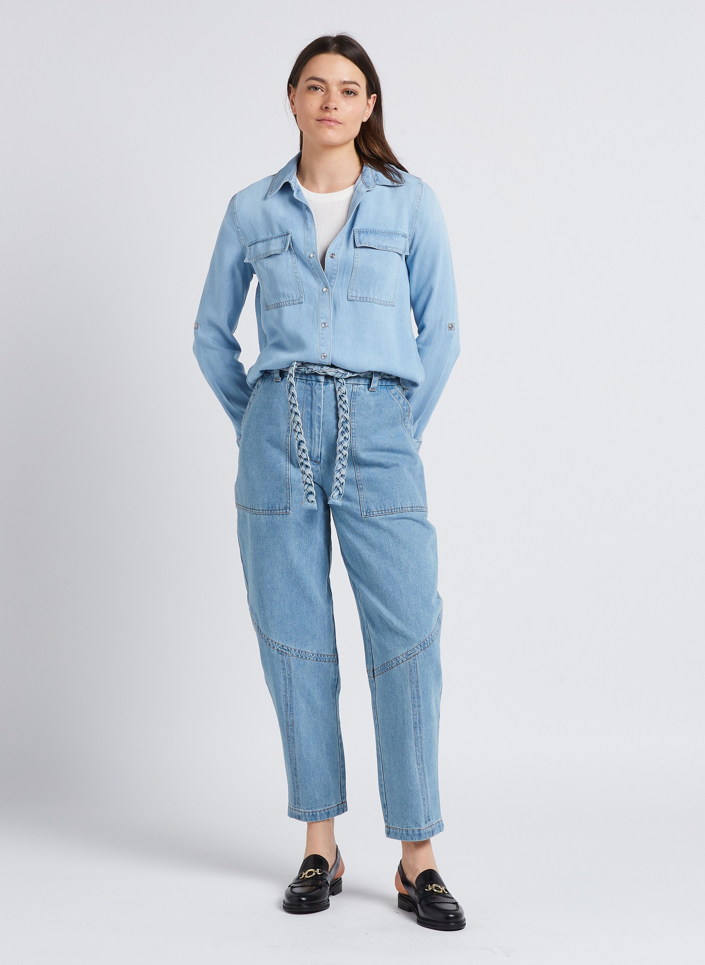 Leather loafers JONAK Black