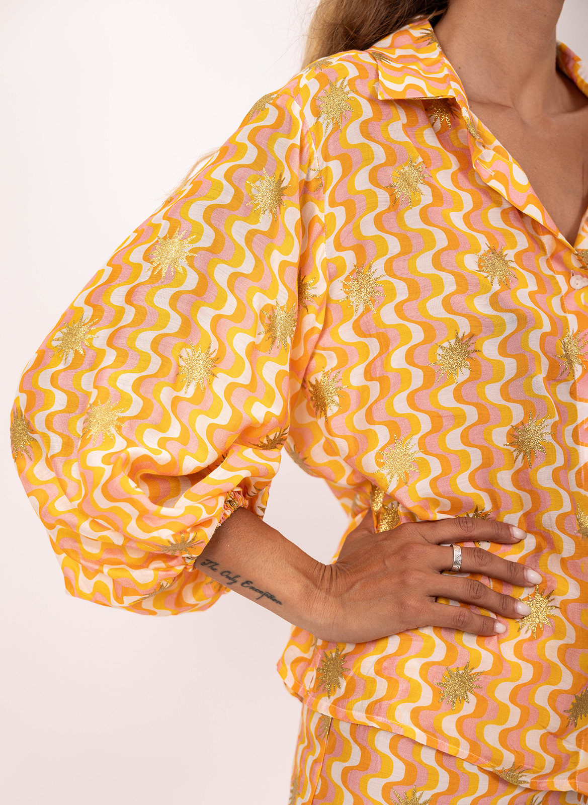 Chemise droite col classique SUNDRESS Jaune