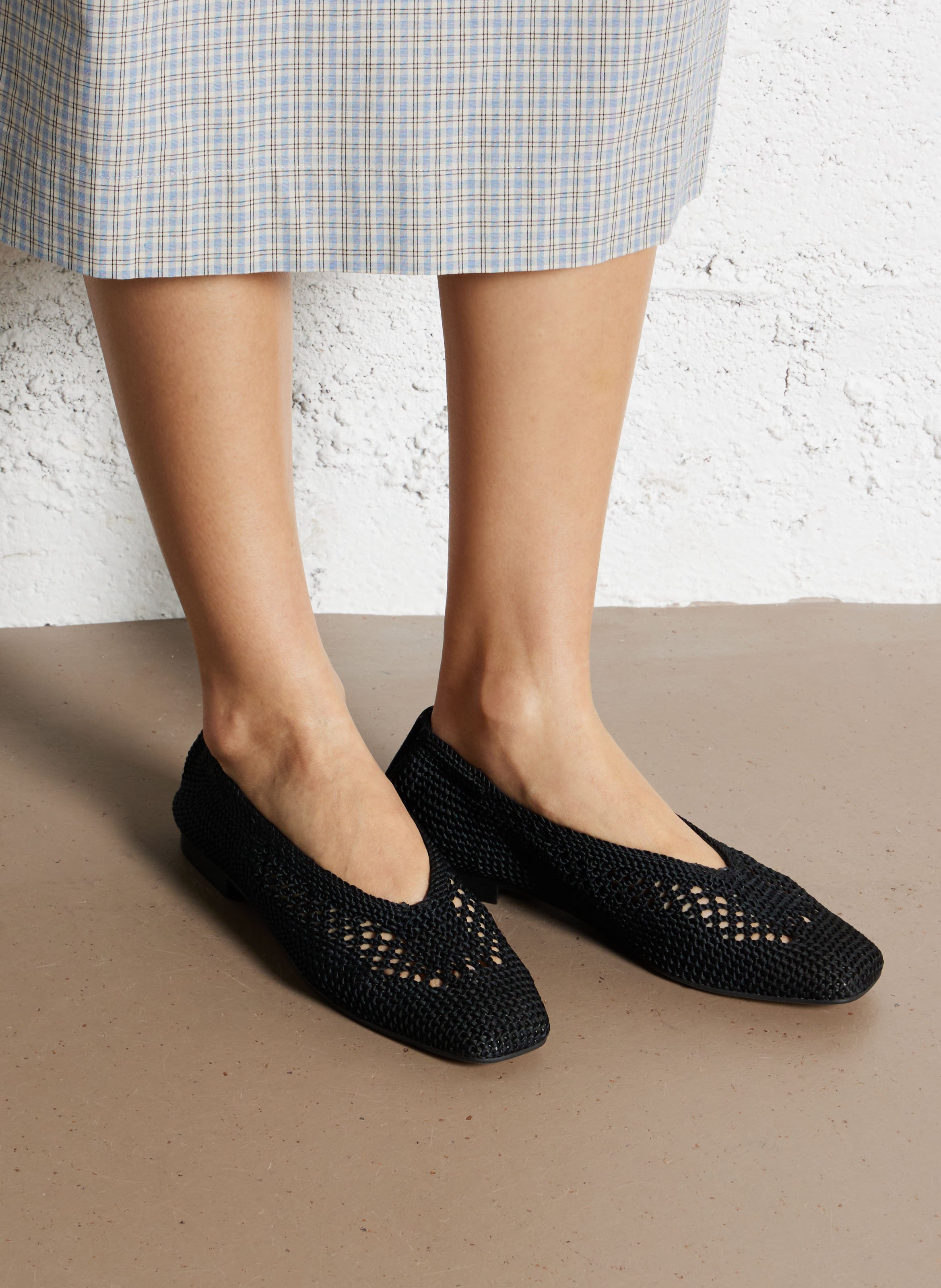 Ballerines en cuir SAISON 1865 Noir