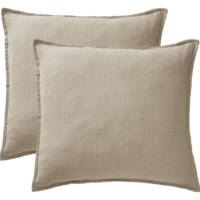 Cotton percale pillow case  Sable