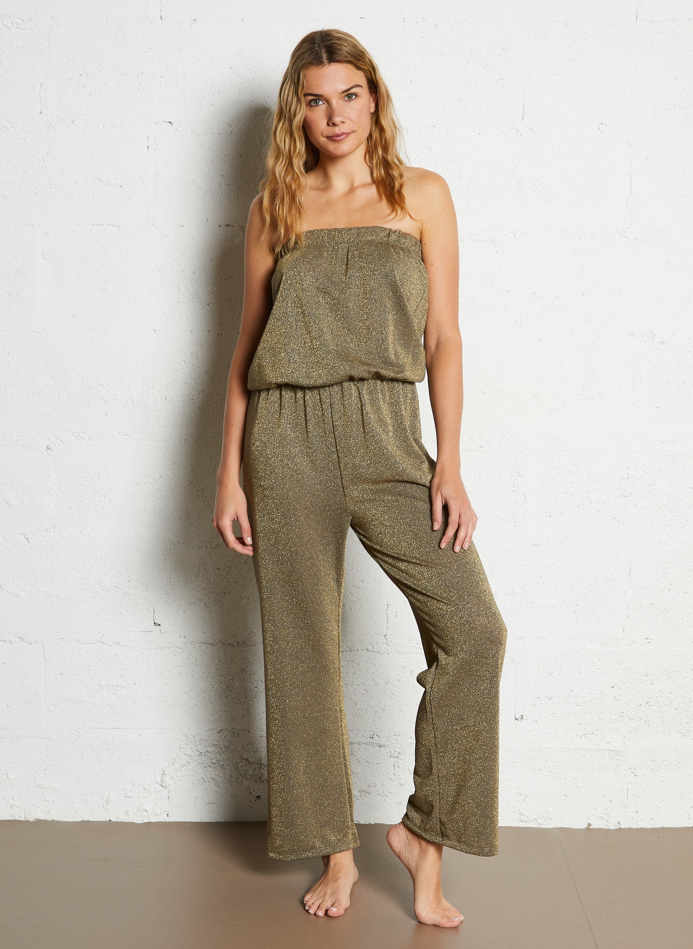 Wijde jumpsuit BELIZA Groen