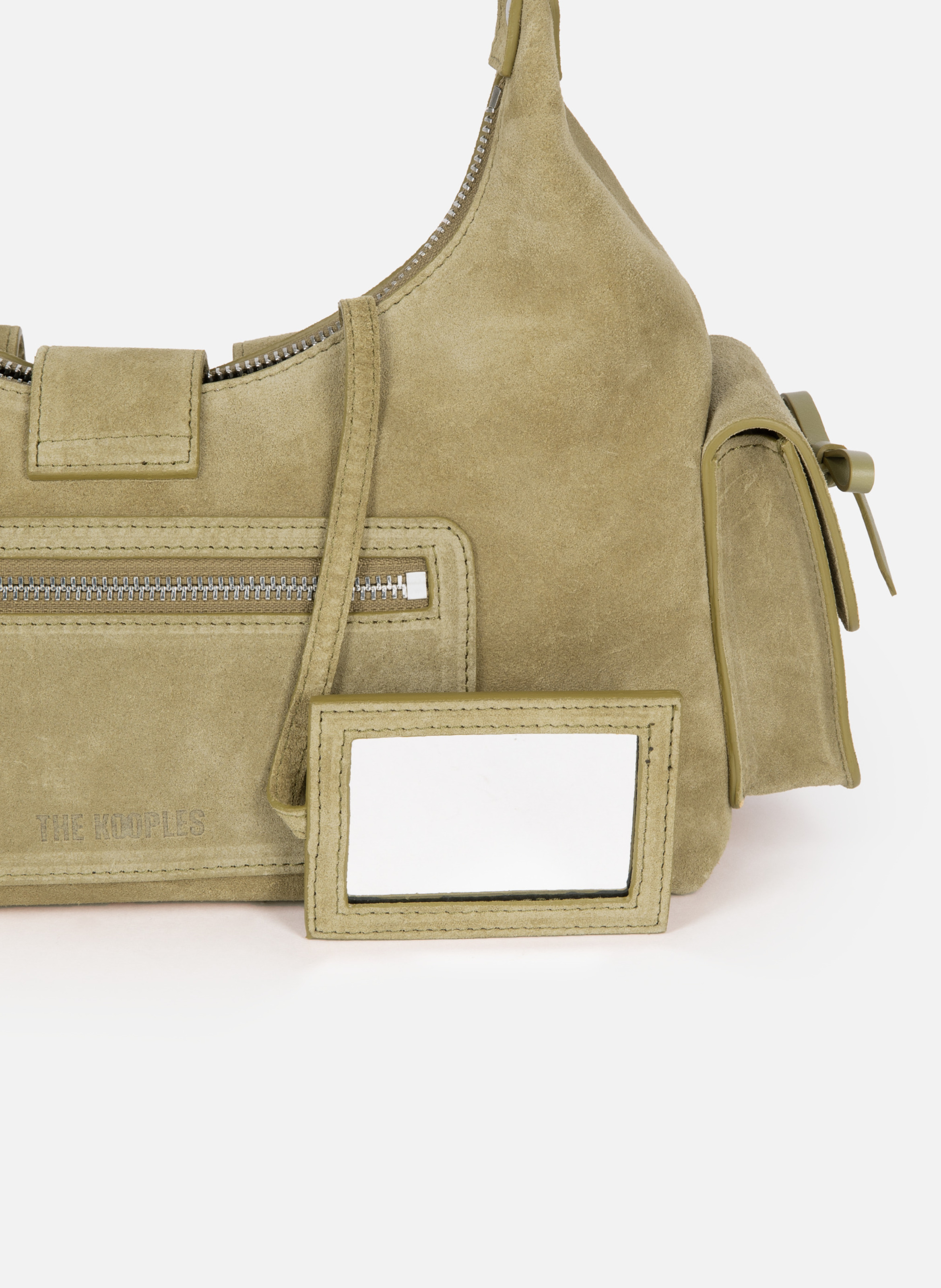 Amelia suede leather bag THE KOOPLES Brown