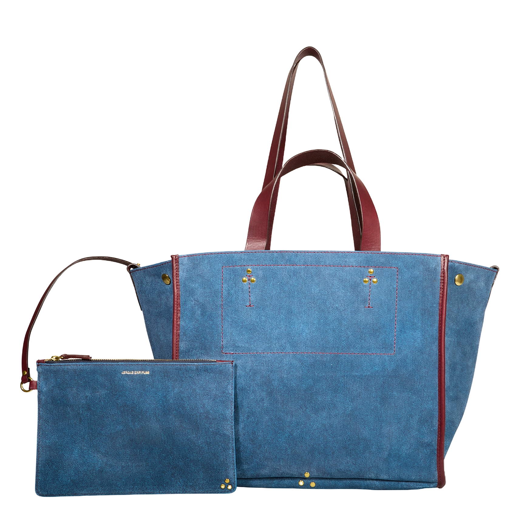 Denim tote bag JEROME DREYFUSS Blue