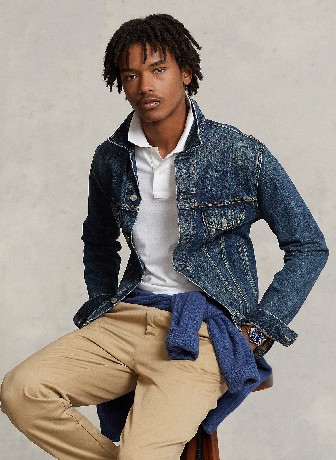 Polo custom slim-fit en coton POLO RALPH LAUREN Blanc