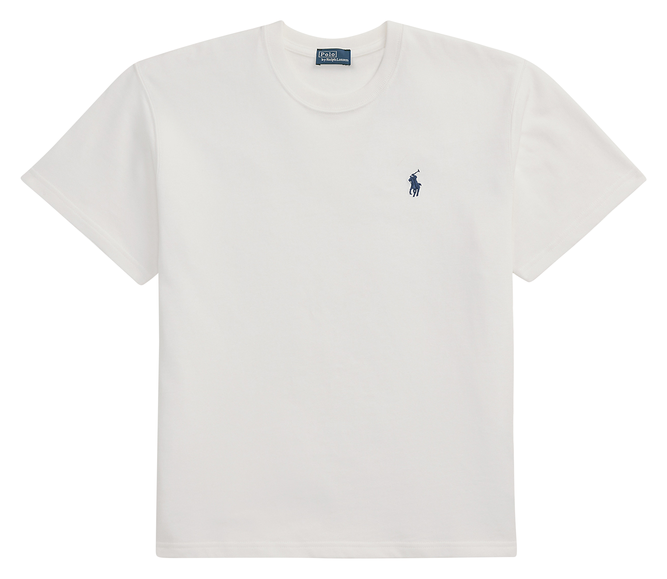 Tee-shirt col rond en coton POLO RALPH LAUREN Blanc
