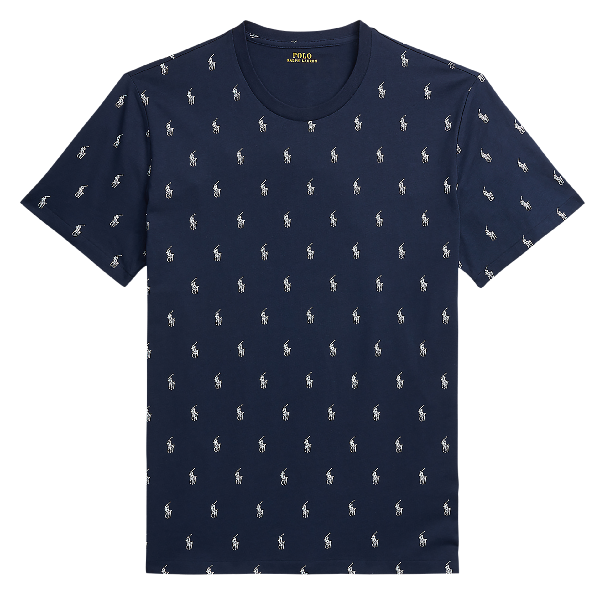 Tee-shirt col rond en coton POLO RALPH LAUREN Bleu