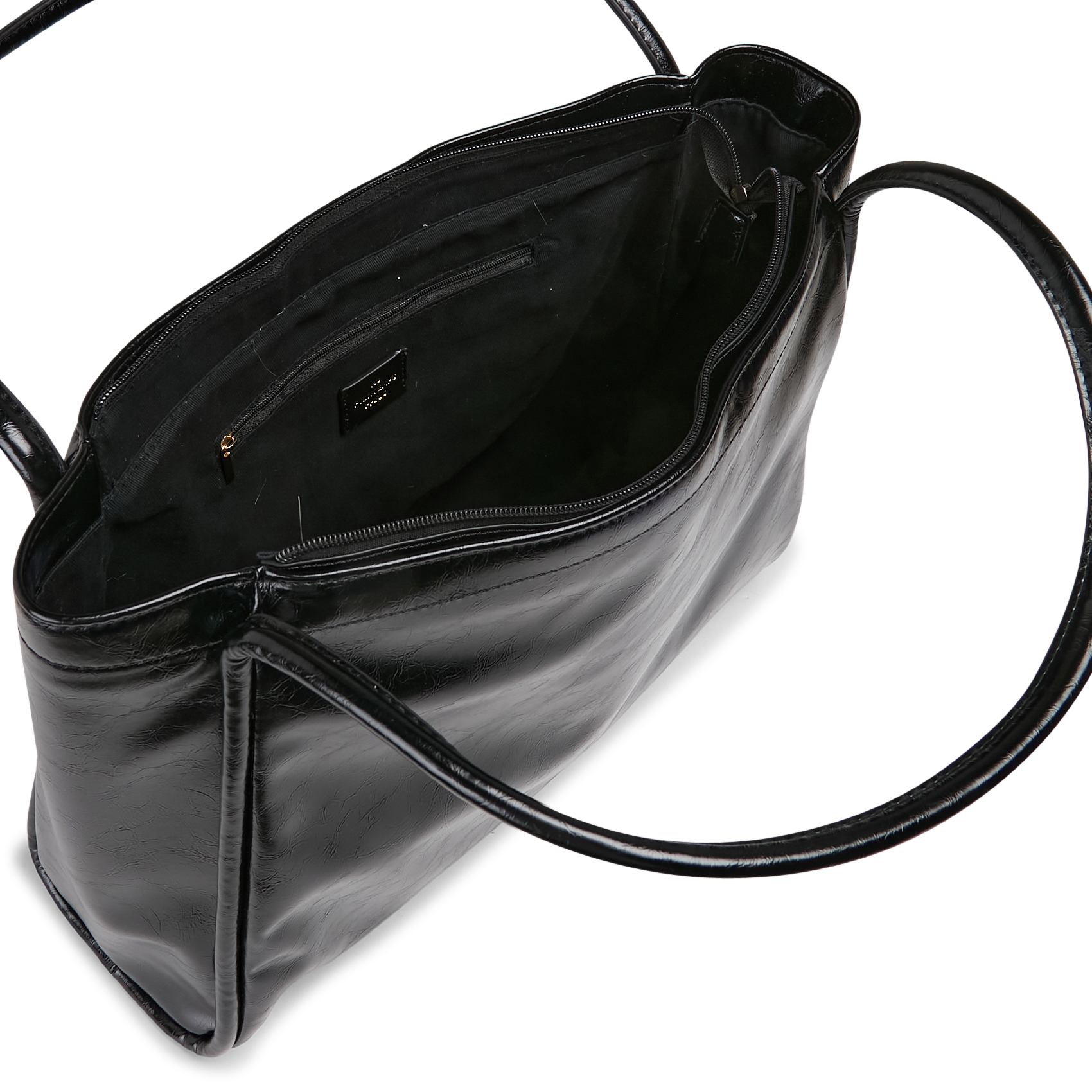 Leather-effect tote bag AU PRINTEMPS PARIS Black