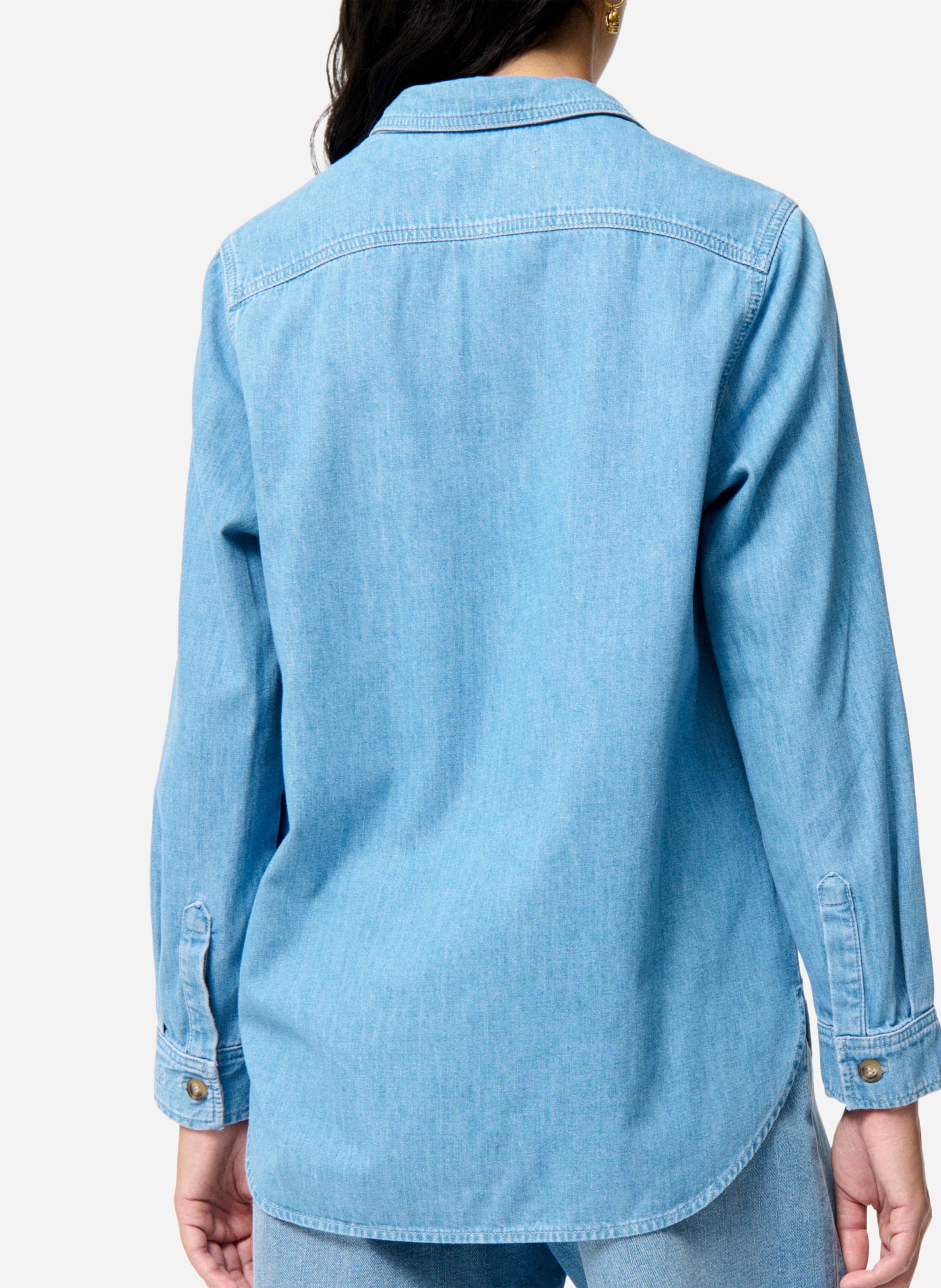 Chemise col classique en coton VANESSA BRUNO Bleu