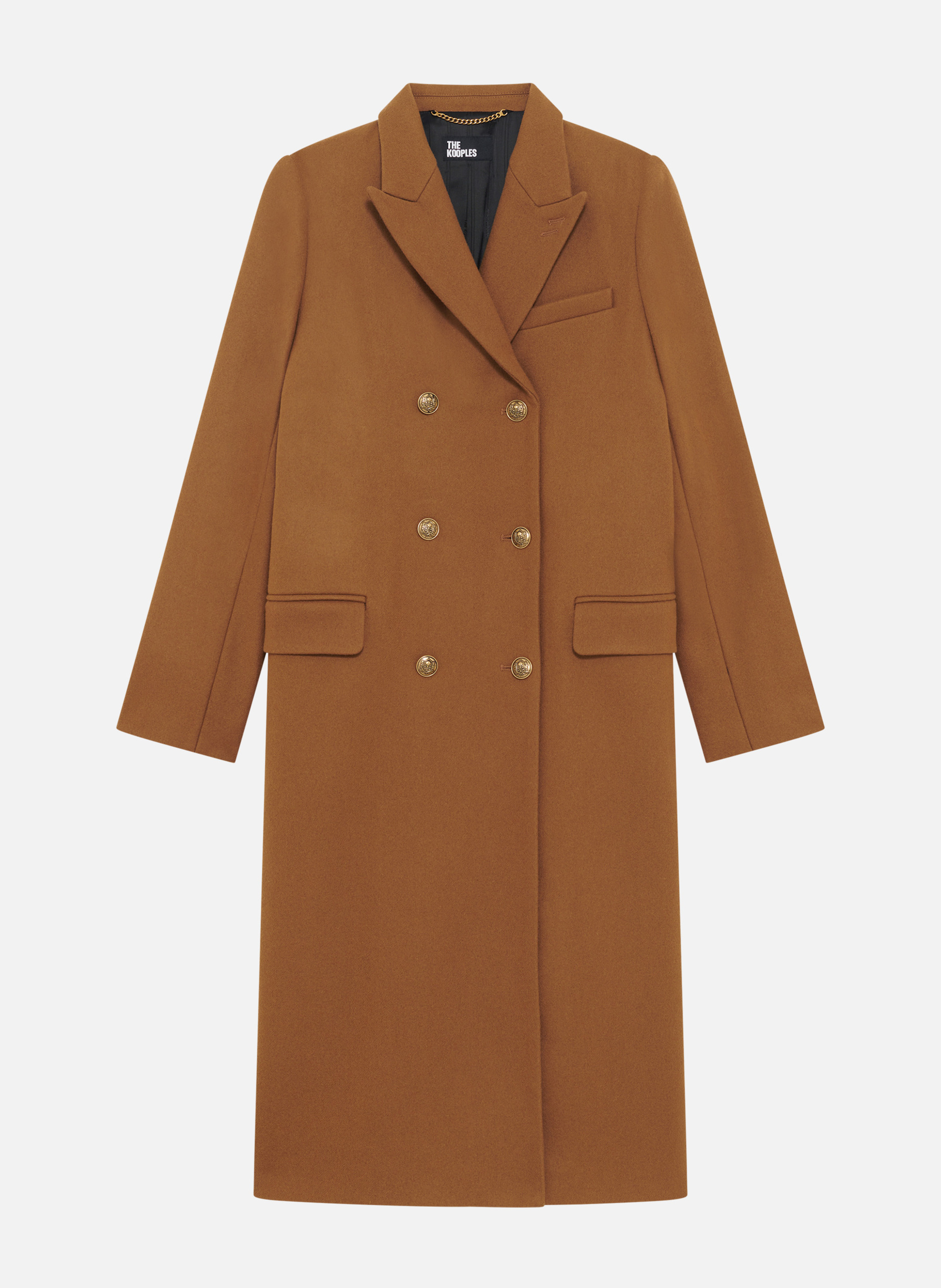 Long crossed coat THE KOOPLES Brown