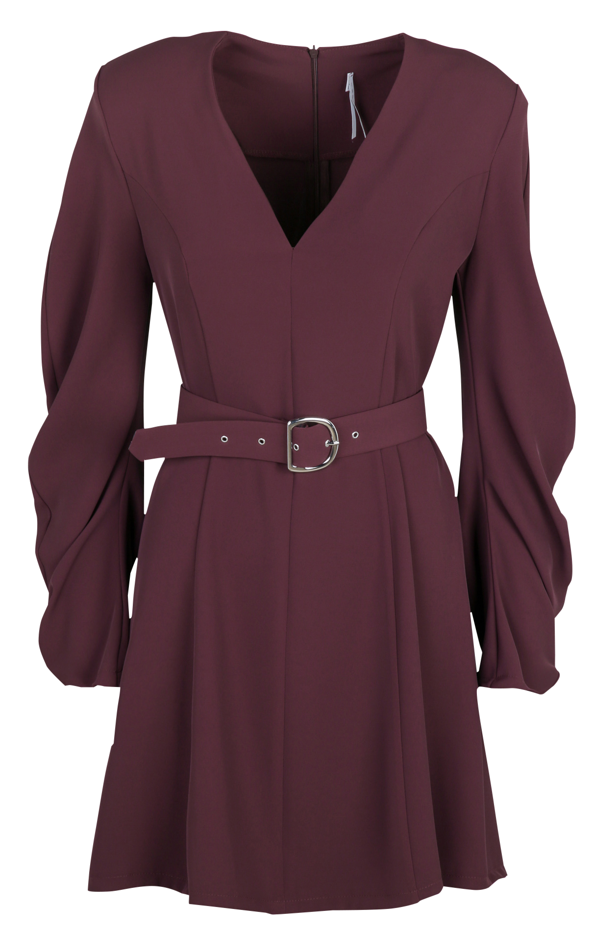 Robe courte ajustée col V IMPERIAL Violet