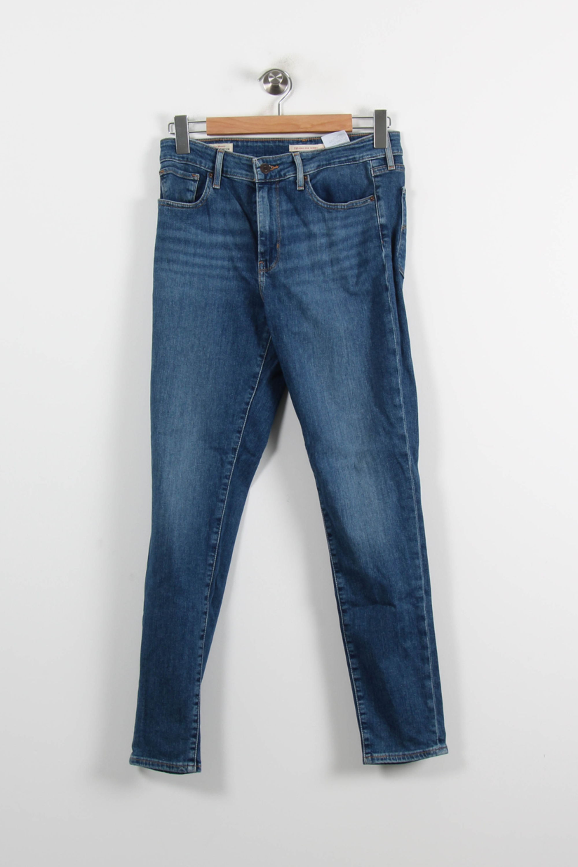 Cropped slim jeans with studs LEVI'S - Seconde main Blue