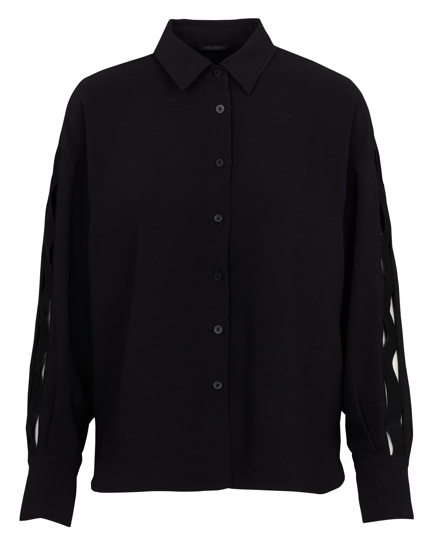 Oversized shirt with classic collar IKKS Black