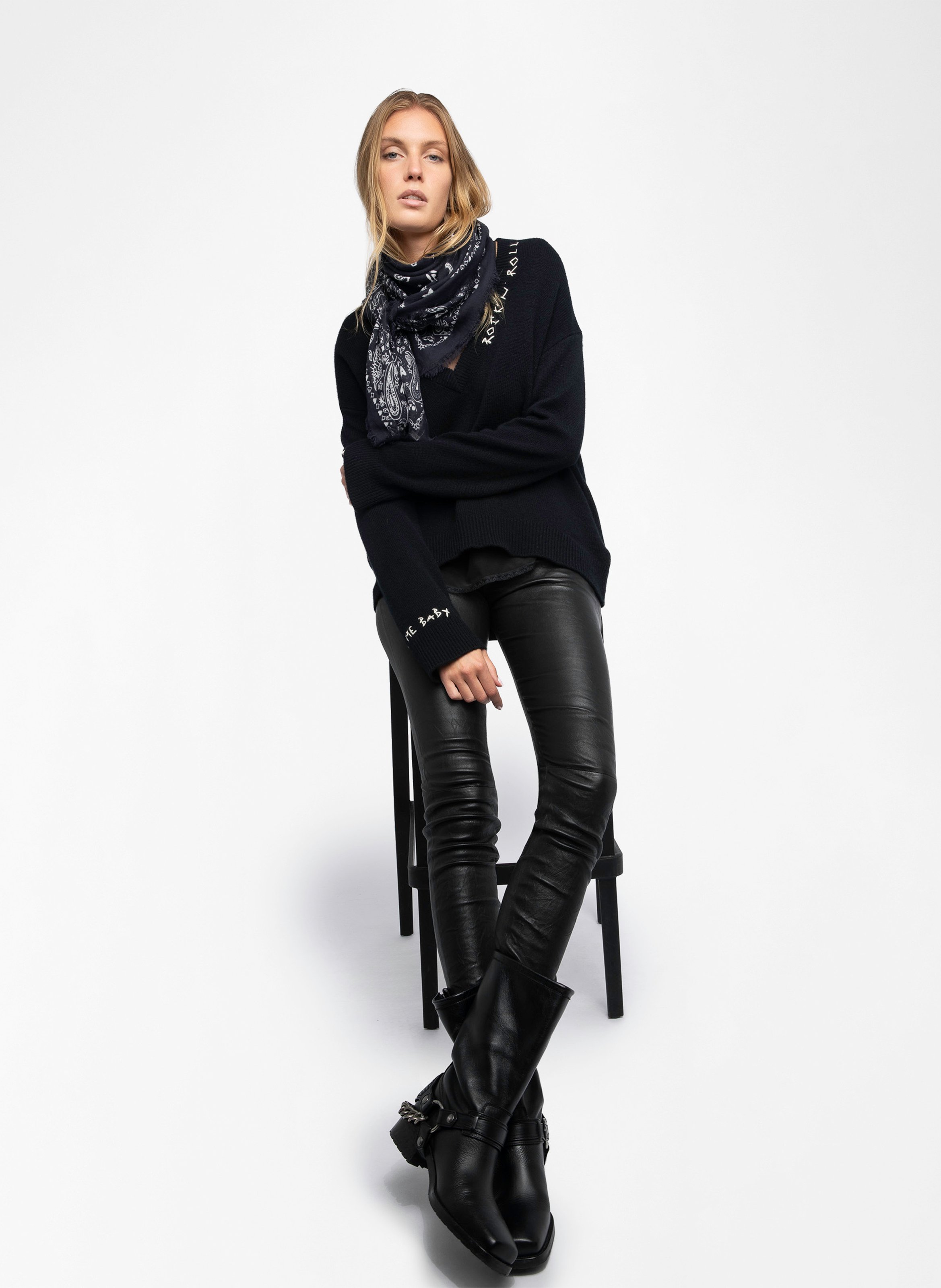 Square cotton scarf ZADIG&VOLTAIRE