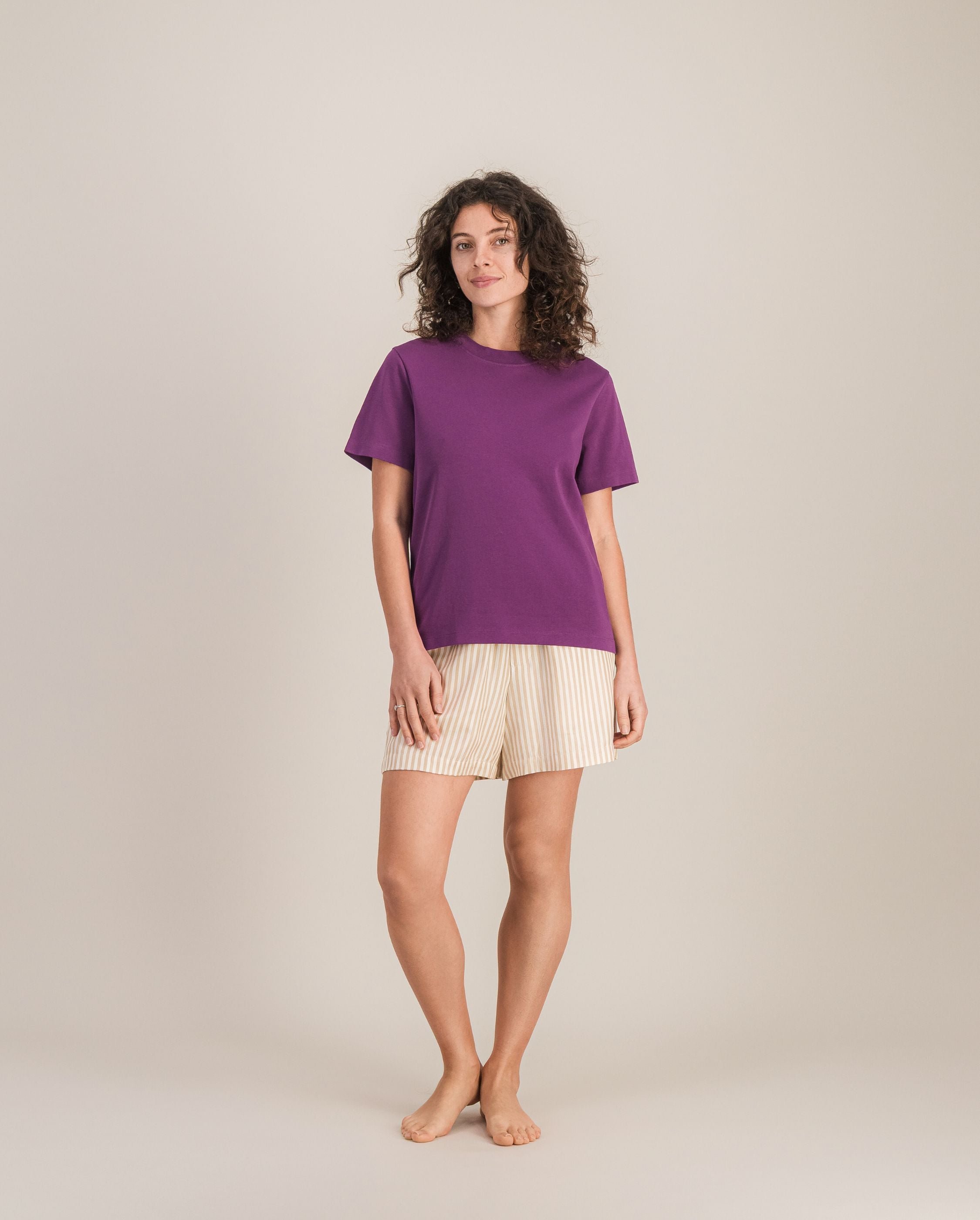 Women's organic cotton t-shirt, purple ANGARDE Purple