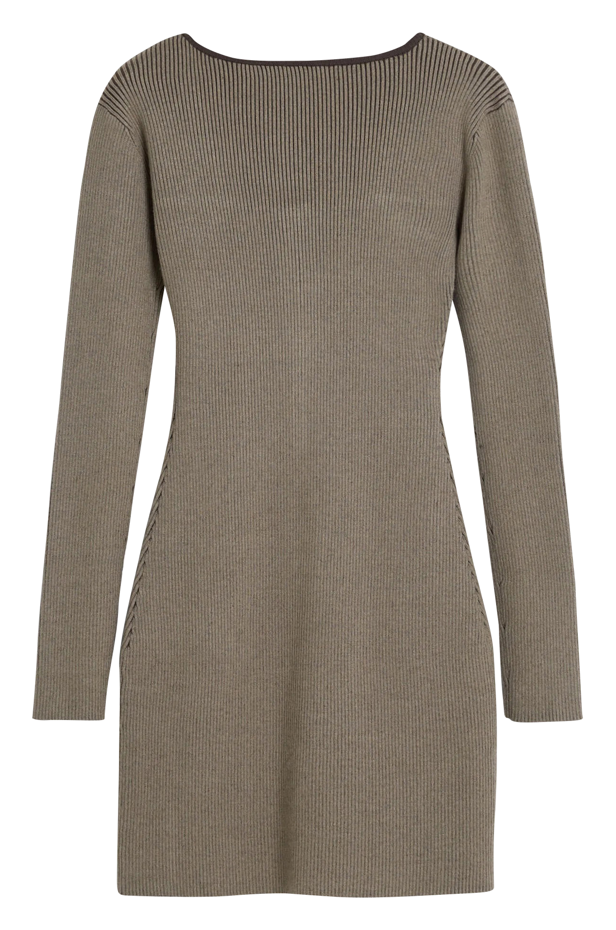 Kurzes Kleid mit Rundhalsausschnitt DESIGUAL Braun