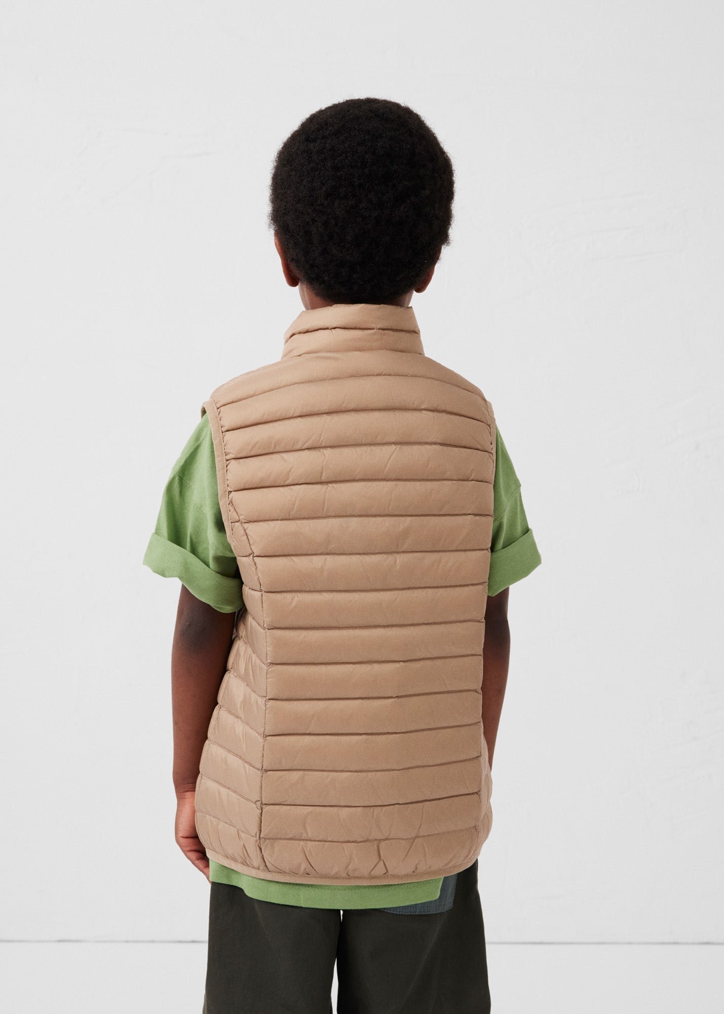 Zoe children's sleeveless puffer jacket JOTT Beige