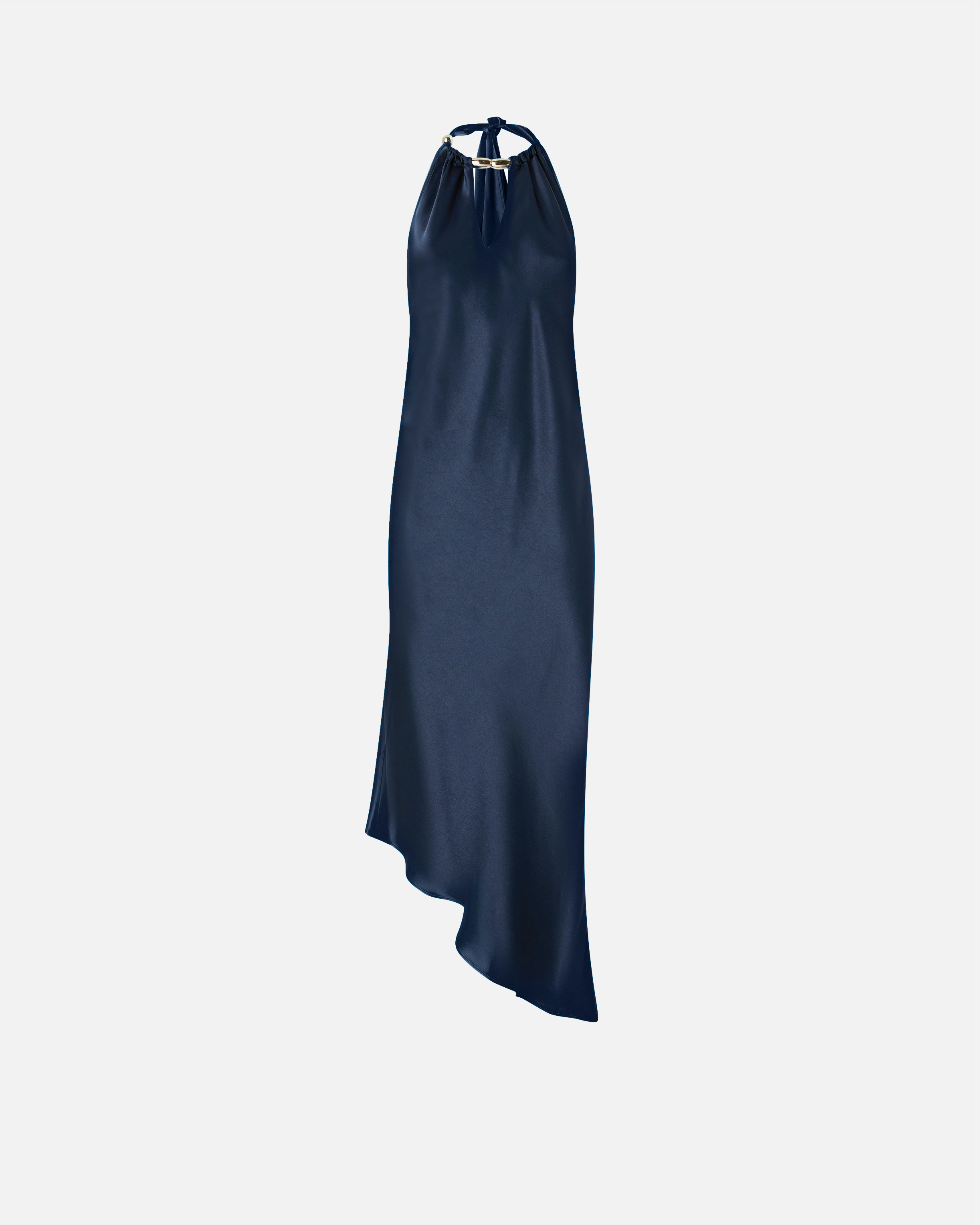 Long dress with open back PINKO Blue