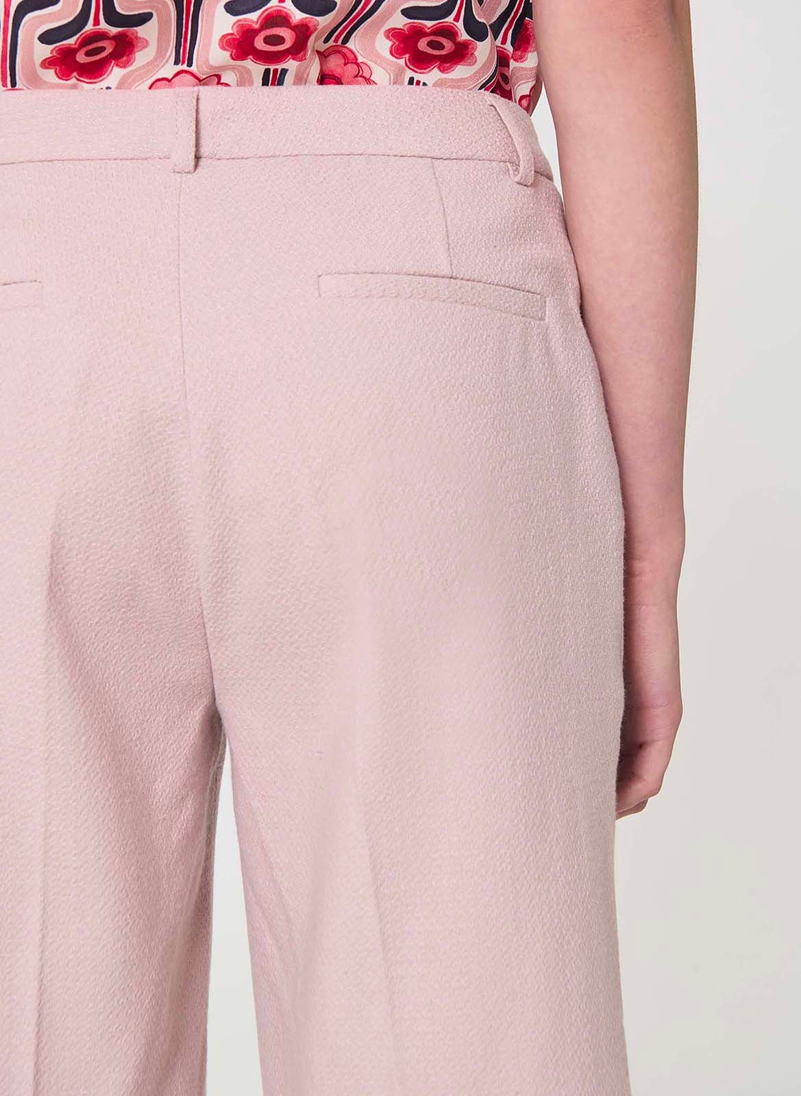 Bermuda droit en laine vierge mélangée TARA JARMON Rose