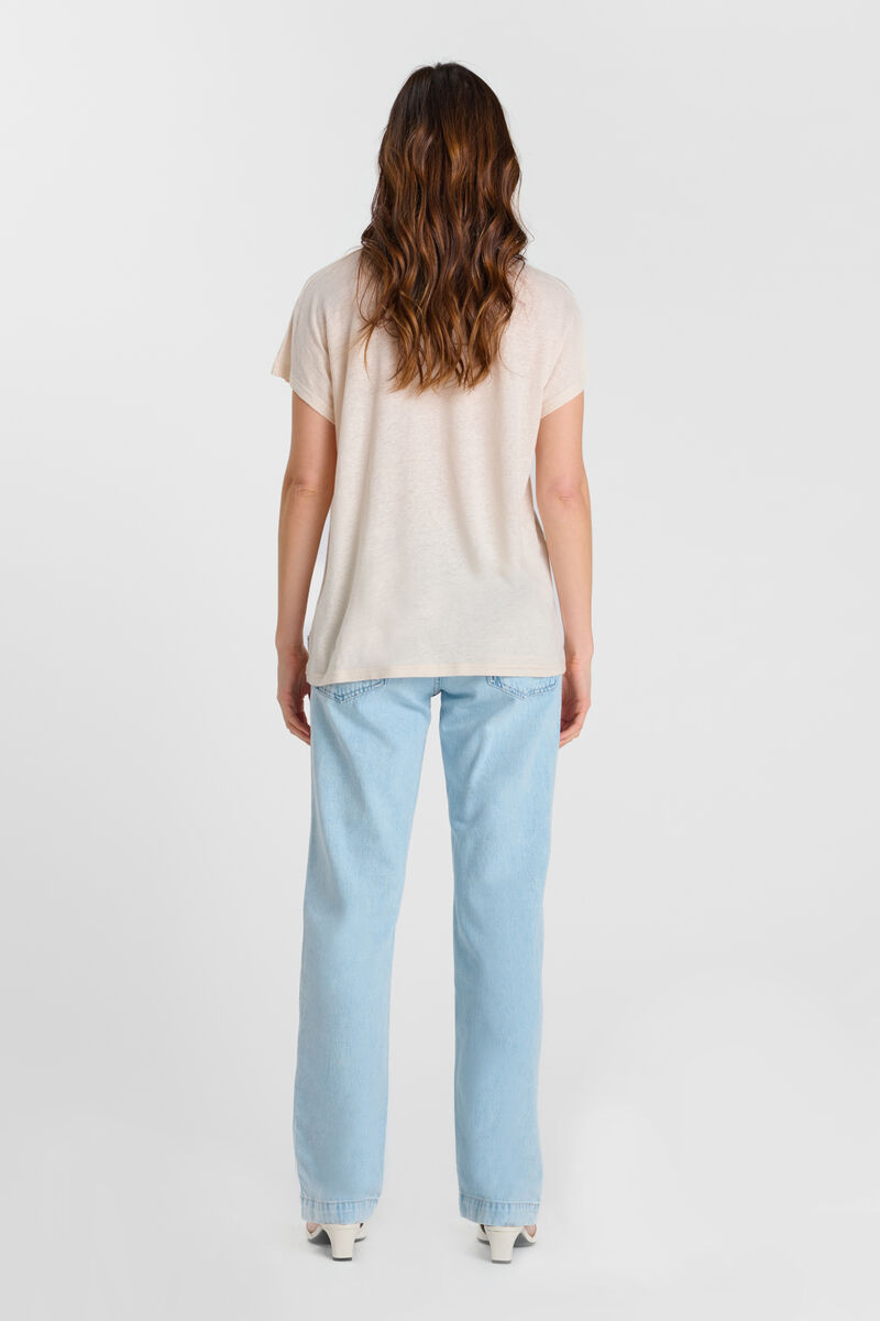 Tommy Badge T-shirt LE TEMPS DES CERISES Beige