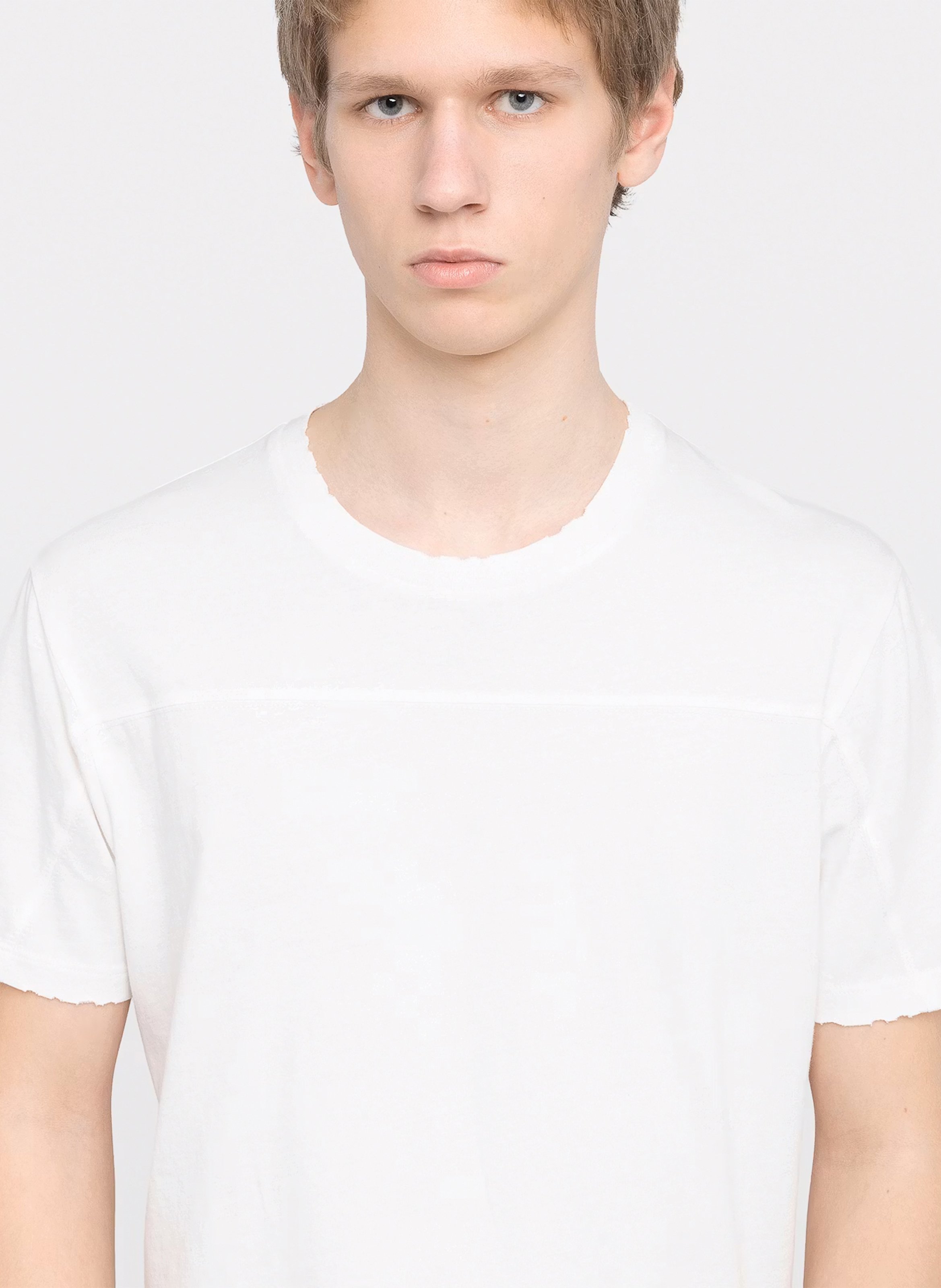 Tee-shirt droit col rond en coton sérigraphié ZADIG&VOLTAIRE Blanc